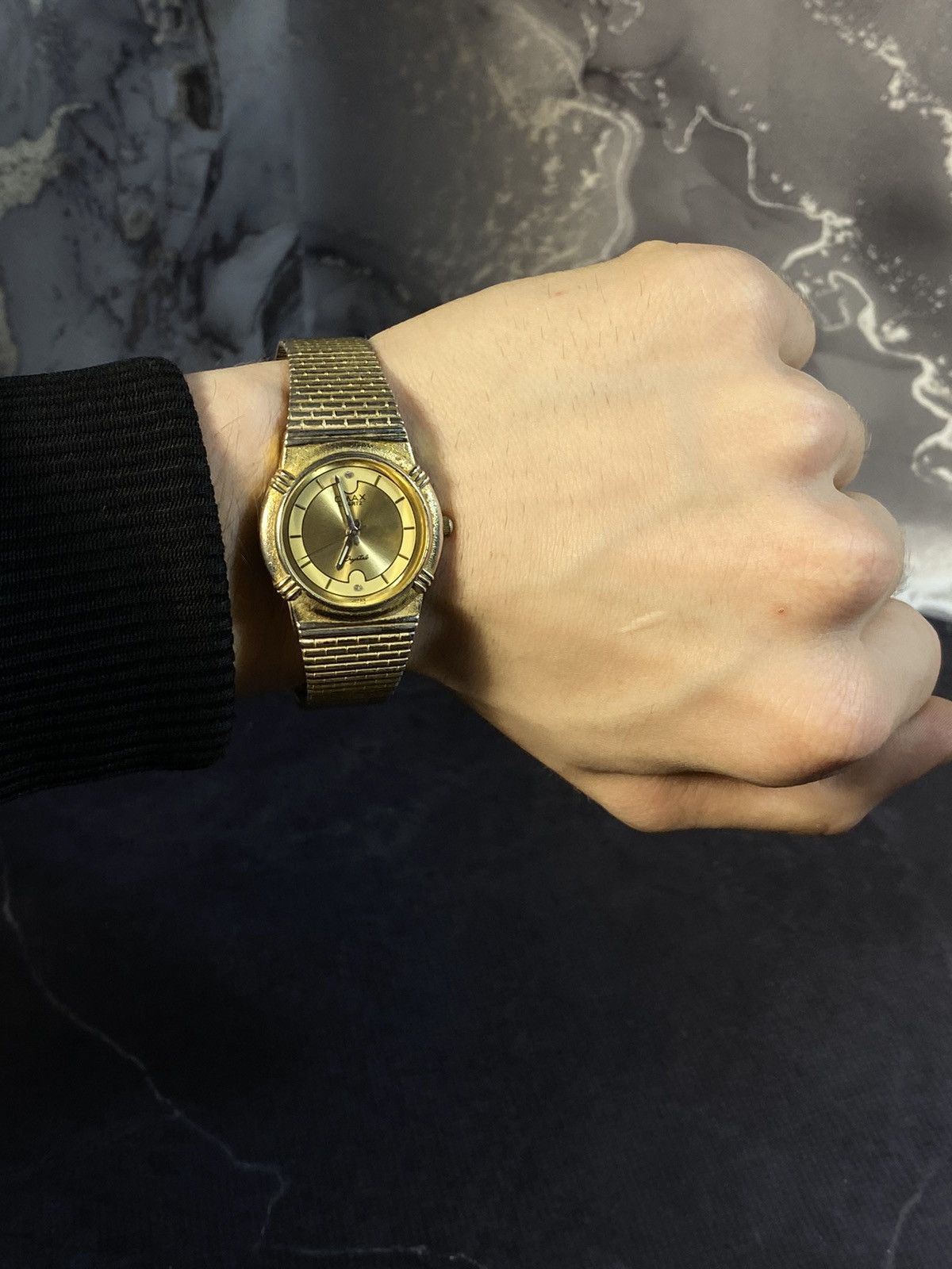 Japanese Brand × Vintage Elegant OMAX Watch with Gold Bracelet Japan Mov’t Size ONE SIZE - 1 Thumbnail