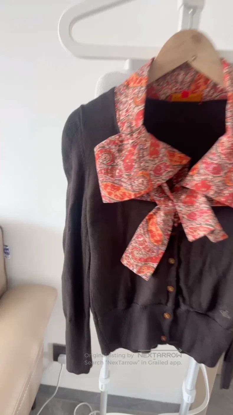 Vivienne Westwood Vivienne Westwood Large Bow Knit Jacket Size S / US 4 / IT 40 - 1 Thumbnail