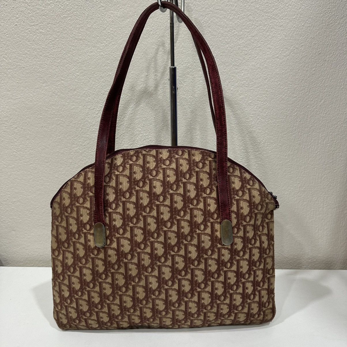 Christian Dior Monsieur ‼️YES‼️VINTAGE CHRISTIAN DIOR TROTTER CANVAS SHOULDER TOTE BAG Size ONE SIZE - 3 Thumbnail