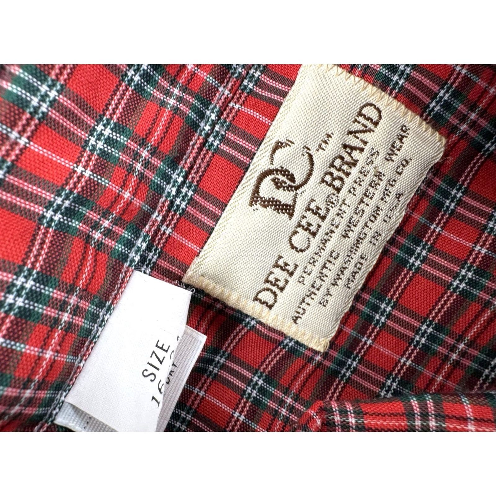 J Brand DEE CEE Plaid Western Pearl Snap Shirt Mens 16/34 Long Sleeve Snap Closure Pockets Multicolor 90s Theme AA Size US L / EU 52-54 / 3 - 4 Thumbnail