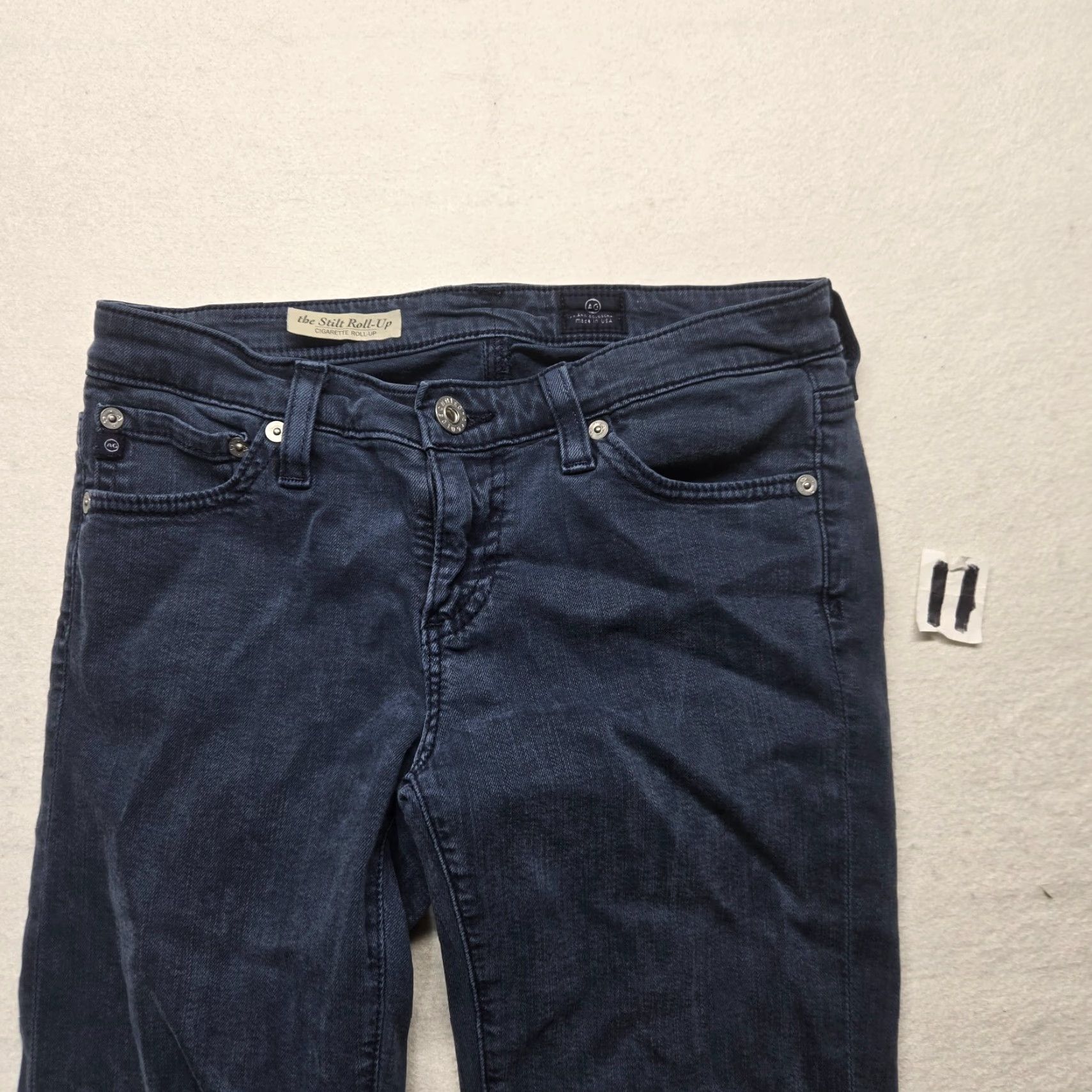 Vintage Adriano Goldschmied Jeans Women’s 25R The Stilt Cigarette Dark Wash Blue Skinny Adult Female Winter 90s? Size 42" / US 20 - 2 Thumbnail