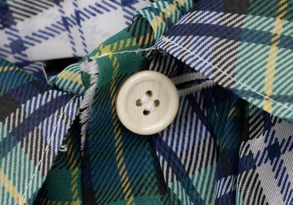 Other Comme Des Garcons White and Green Plaid Shifting Shirt Size S / US 4 / IT 40 - 3 Thumbnail