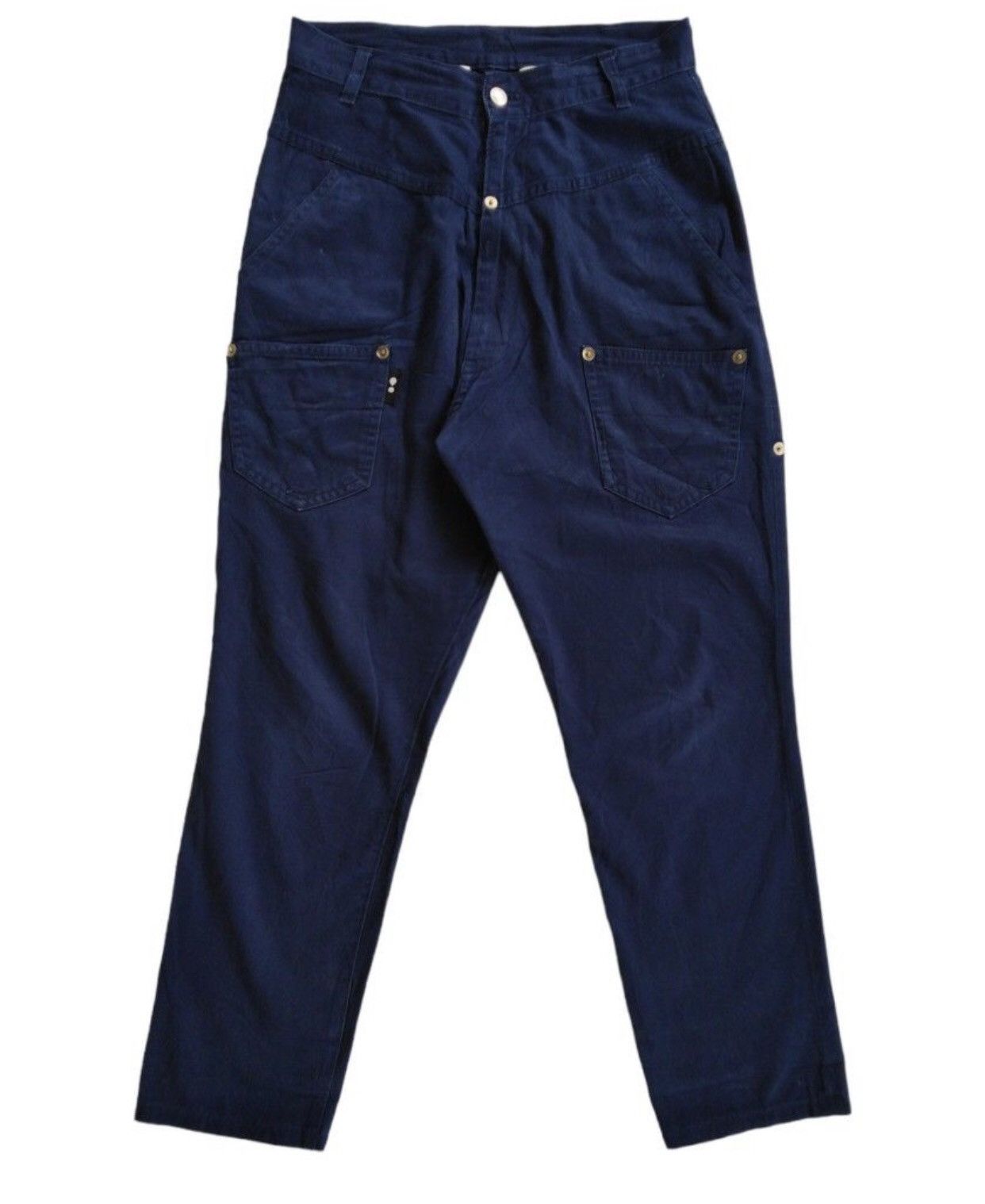 Issey Miyake Issey Miyake cargo multi pocket drop crotch pants Size US 29 - 1 Thumbnail
