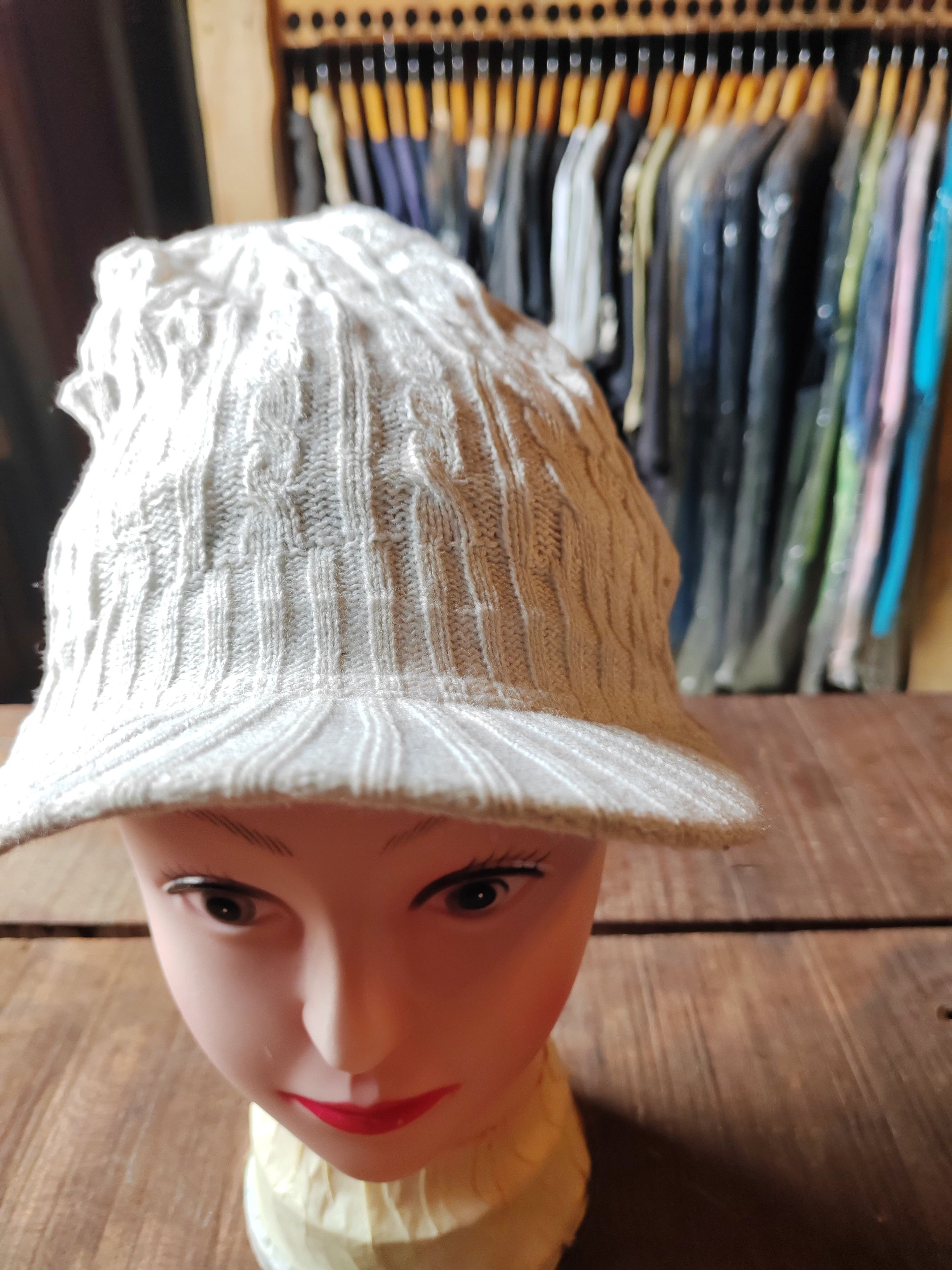 If Six Was Nine Vintage Japanese Style Crochet Big Beanie Snowcap Size ONE SIZE - 3 Thumbnail