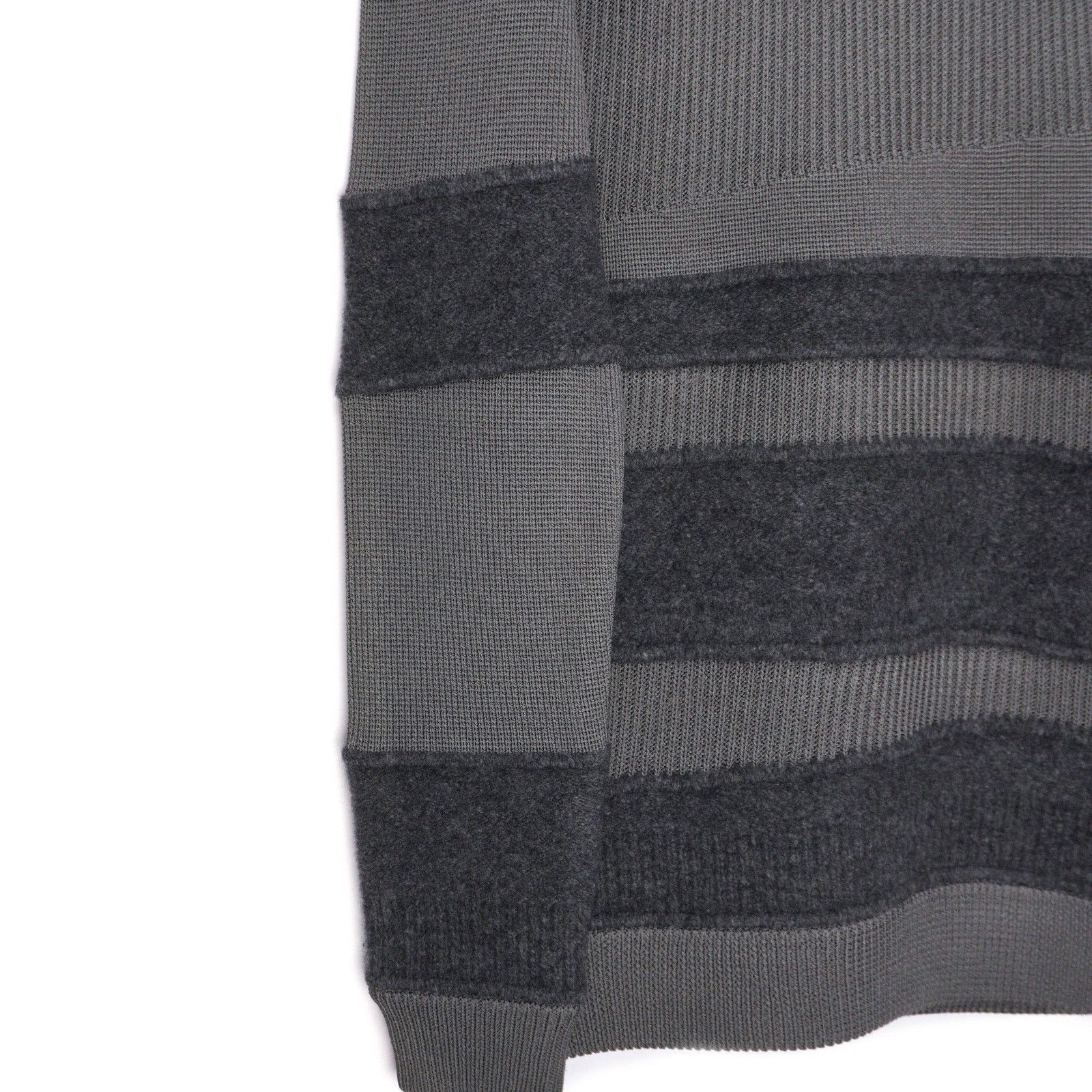 Helmut Lang Vintage Helmut Lang Grey Knit Deconstructed Wool Sweater Size US L / EU 52-54 / 3 - 4 Thumbnail
