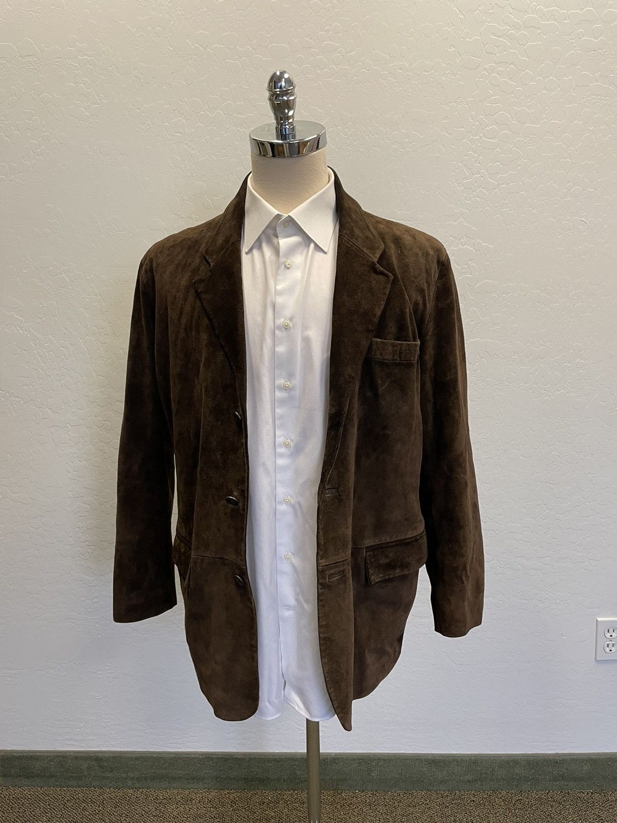 J.Crew × Vintage Rough Out Snuff Suede 3-Button Jacket Size 40R - 6 Thumbnail