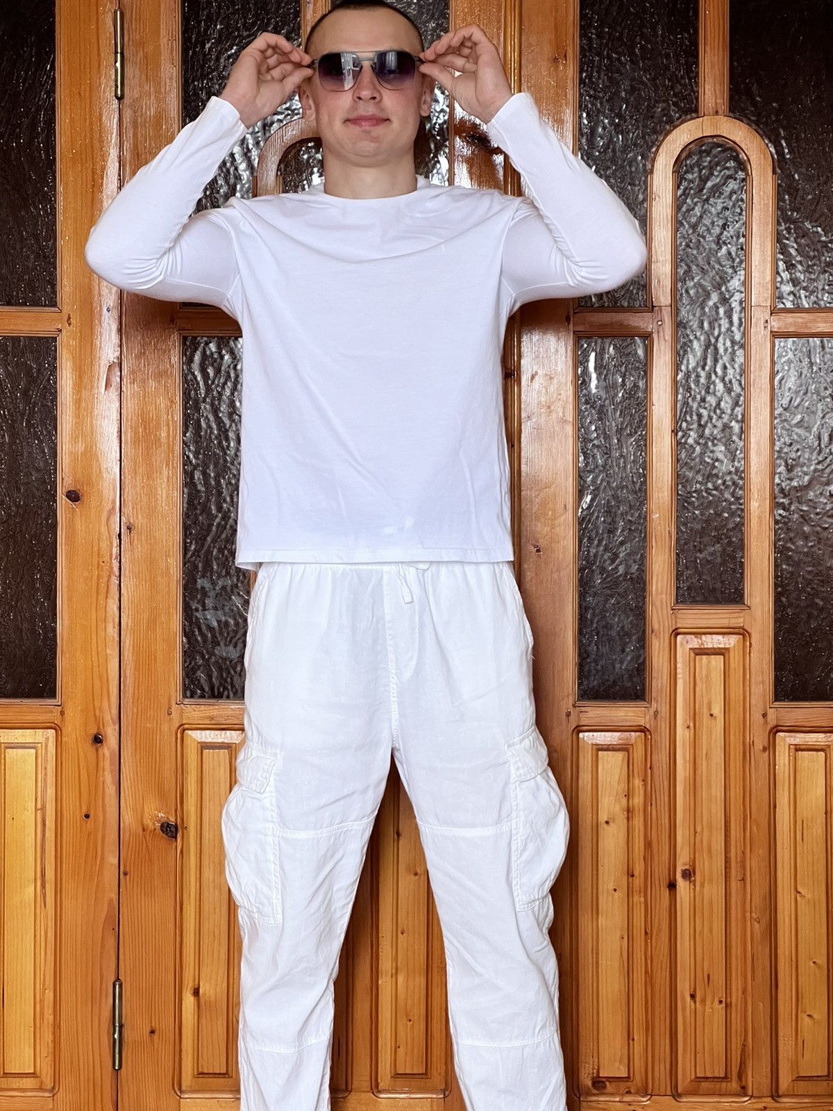 Yves Saint Laurent Yves Saint Laurent t-shirt longsleeve white logo luxury mens Size US L / EU 52-54 / 3 - 3 Thumbnail