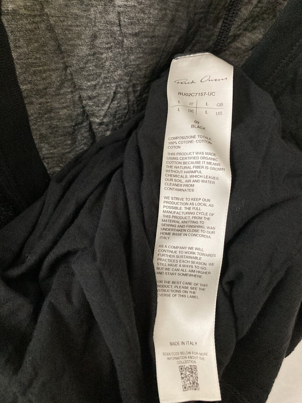 Rick Owens NEVER WORN/ Rick Owens Cotton Dylan T-Shirt Size US L / EU 52-54 / 3 - 7 Thumbnail
