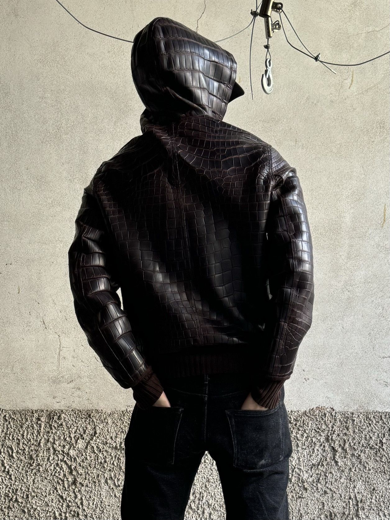 Hermes SOLD SOLD Hermès Crocodile Leather Special Order 1/1 Jacket Size US M / EU 48-50 / 2 - 14 Thumbnail