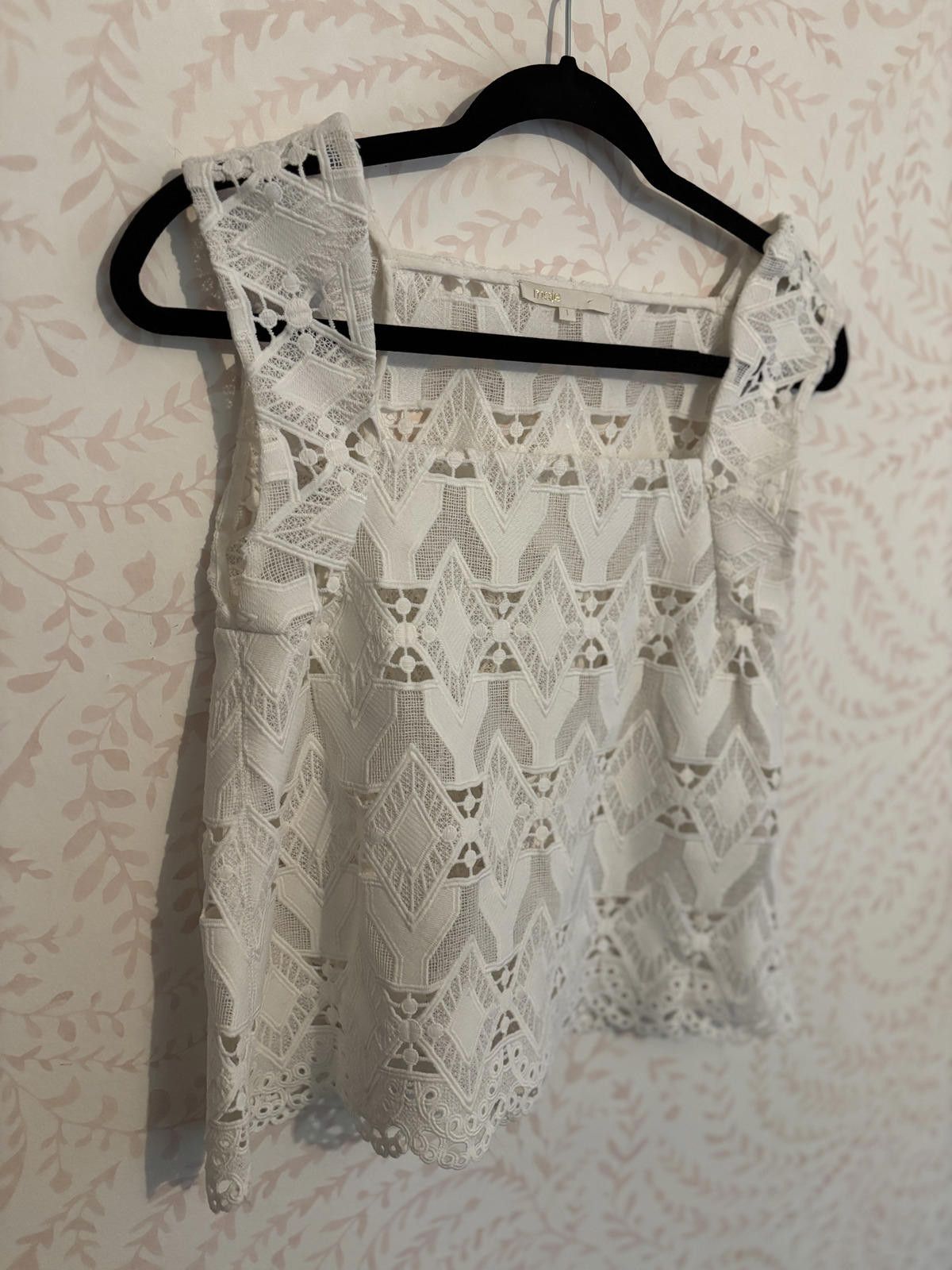 Majestic MaJE Lace Geometric Linda Top sz S Size S / US 4 / IT 40 - 4 Thumbnail