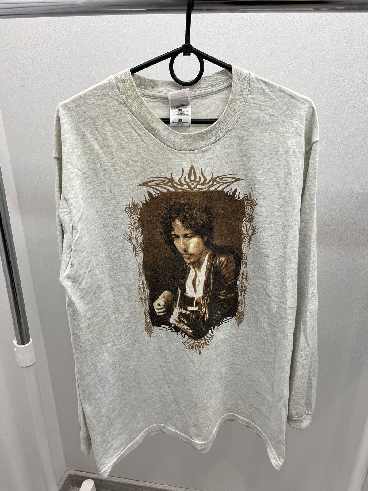 Vintage Vintage 1997 Bob Dylan Merch Printed Long Sleeve Tee T-Shirt ...