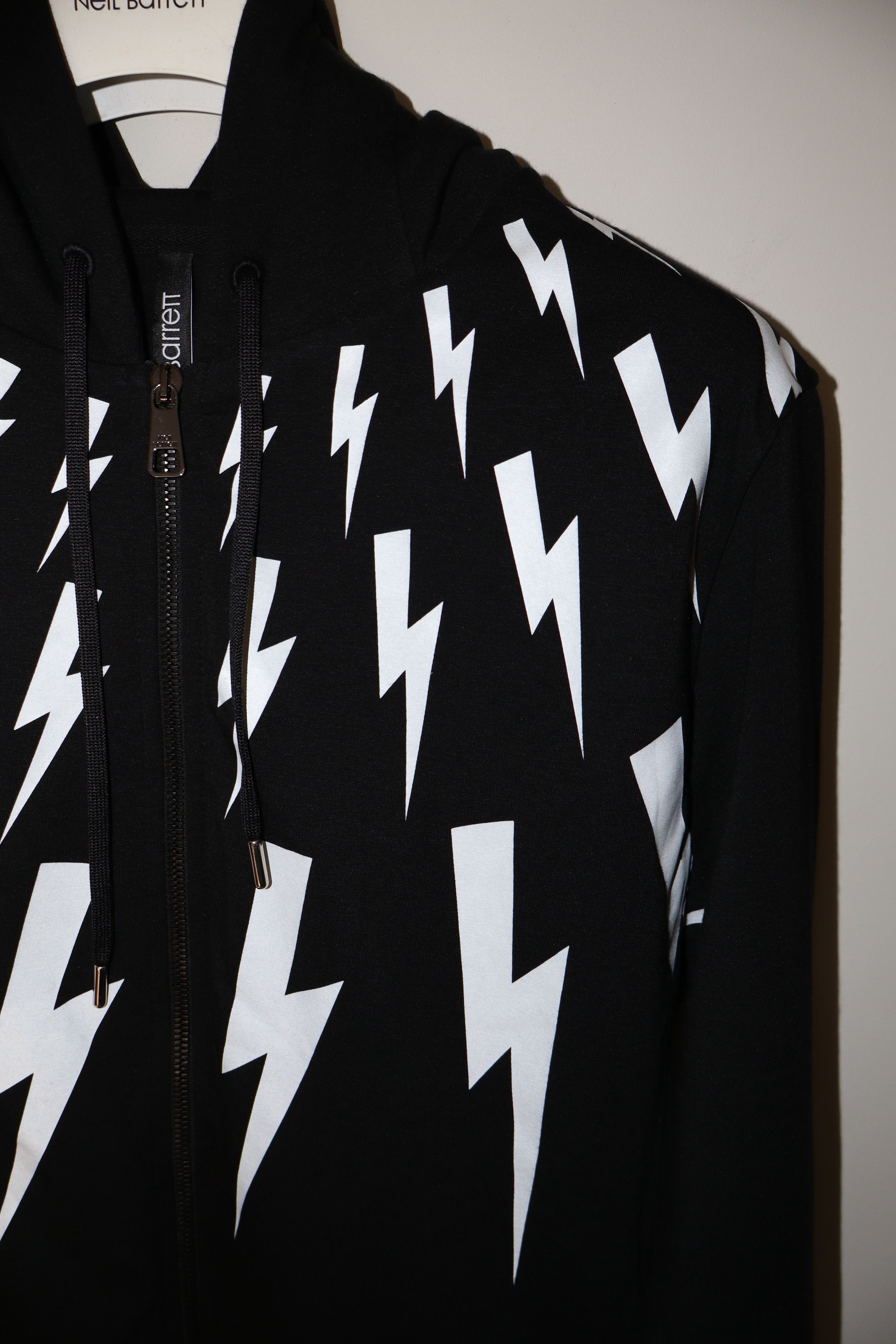 Neil Barrett Lightning bolt print hoodie Size US S / EU 44-46 / 1 - 6 Thumbnail