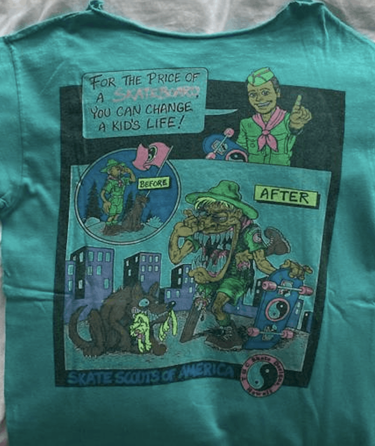 Other RARE Town&Country (T&C) "Skate Scouts of America" Vtg Orig T Size US S / EU 44-46 / 1 - 3 Thumbnail