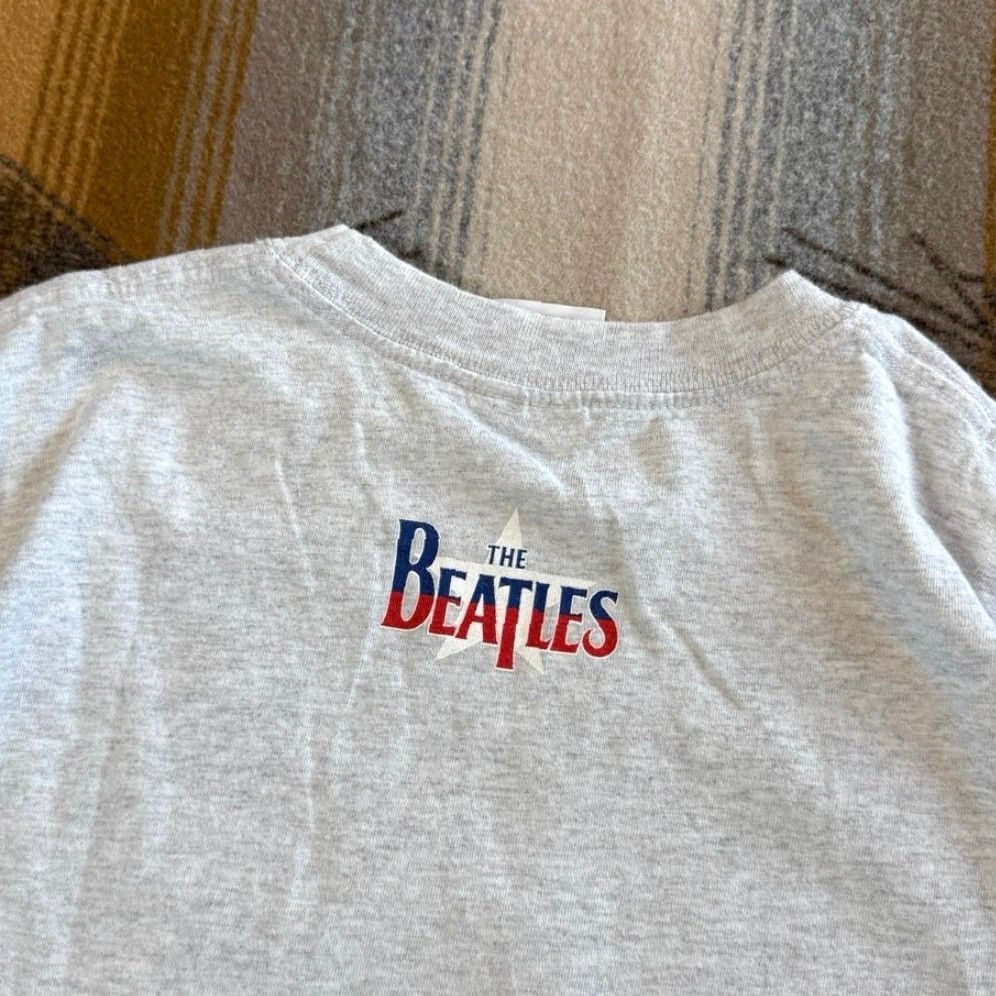 Gildan VINTAGE The Beatles Apple Corps T-Shirt XL Double-Sided USA Flag Gray 90s Band Music Rock Mens Size US XL / EU 56 / 4 - 5 Thumbnail