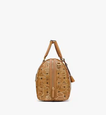 MCM o1mt1gz0125 Size: OS / Dragon-Detailed Luggage Brown/Black Size ONE SIZE - 2 Thumbnail