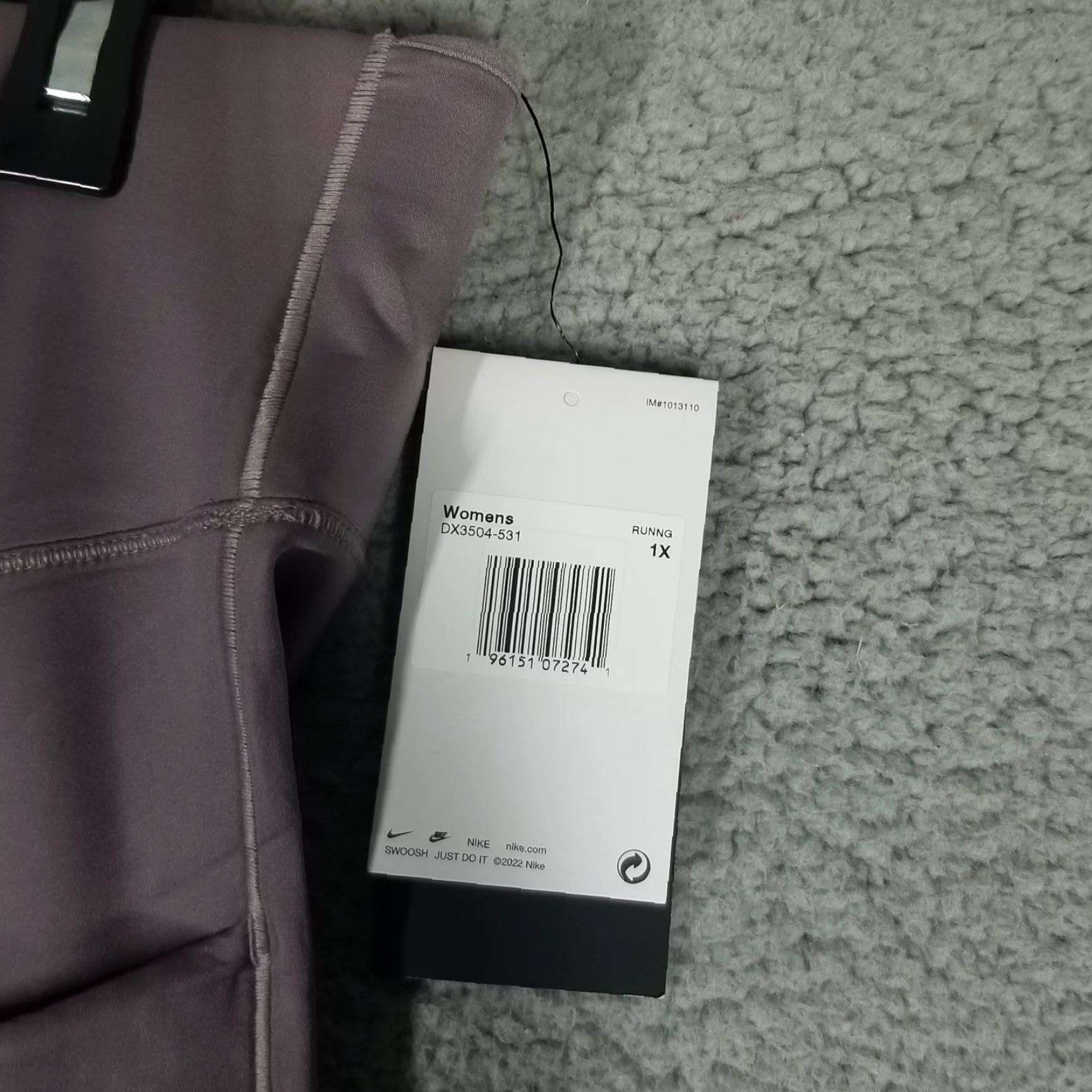 Nike Nike Plus Leggings Women Athletic Skinny High-Waisted Purple Smoke Nike Go Activewear Size 1X Size 40" / US 18 - 3 Thumbnail