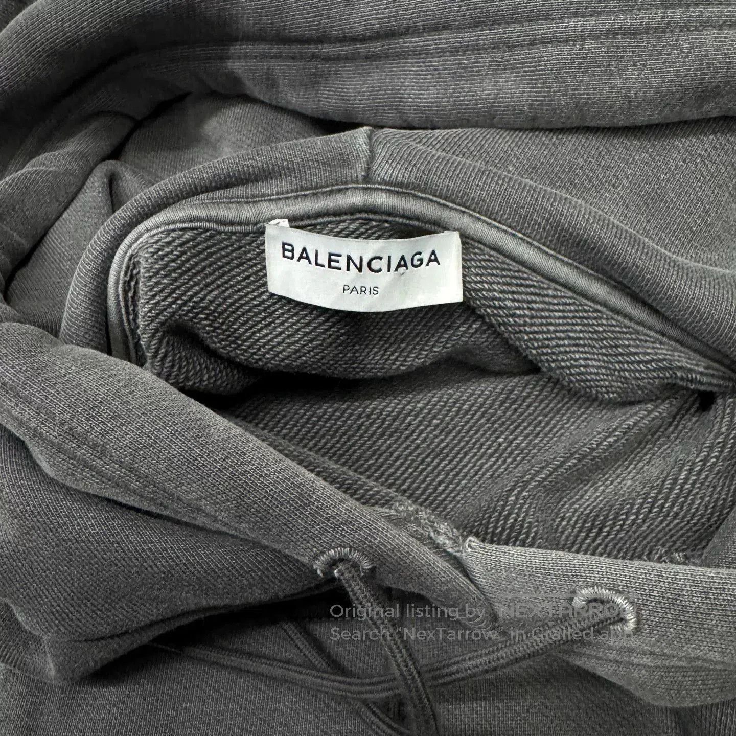 Balenciaga Balenciaga Washed Black Hoodie. Size US S / EU 44-46 / 1 - 6 Thumbnail