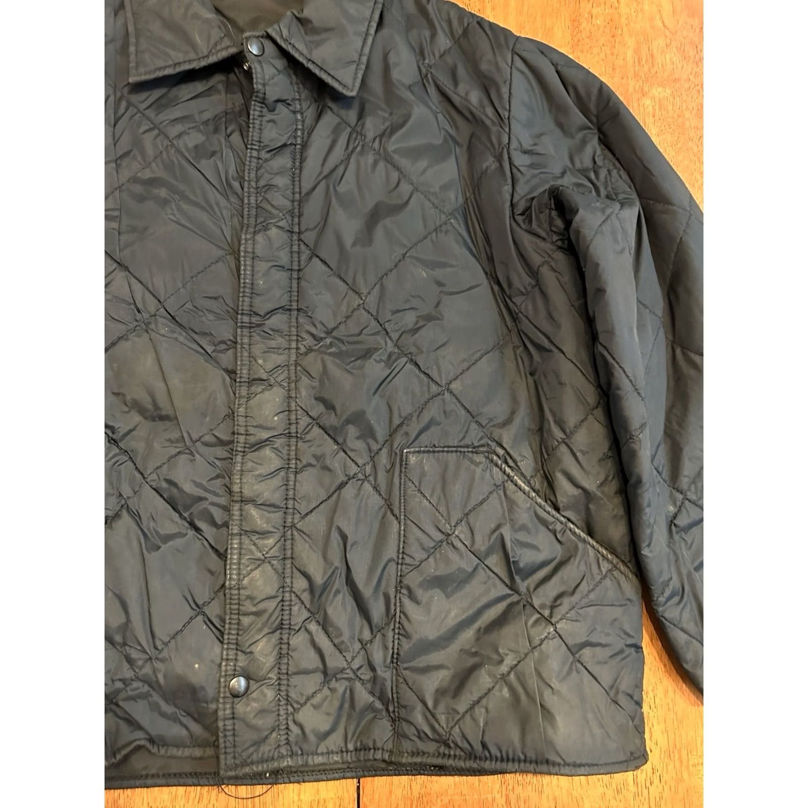 Vintage VINTAGE True Flight Full Zip Jacket Large Navy Blue Stains Military Size US L / EU 52-54 / 3 - 2 Thumbnail