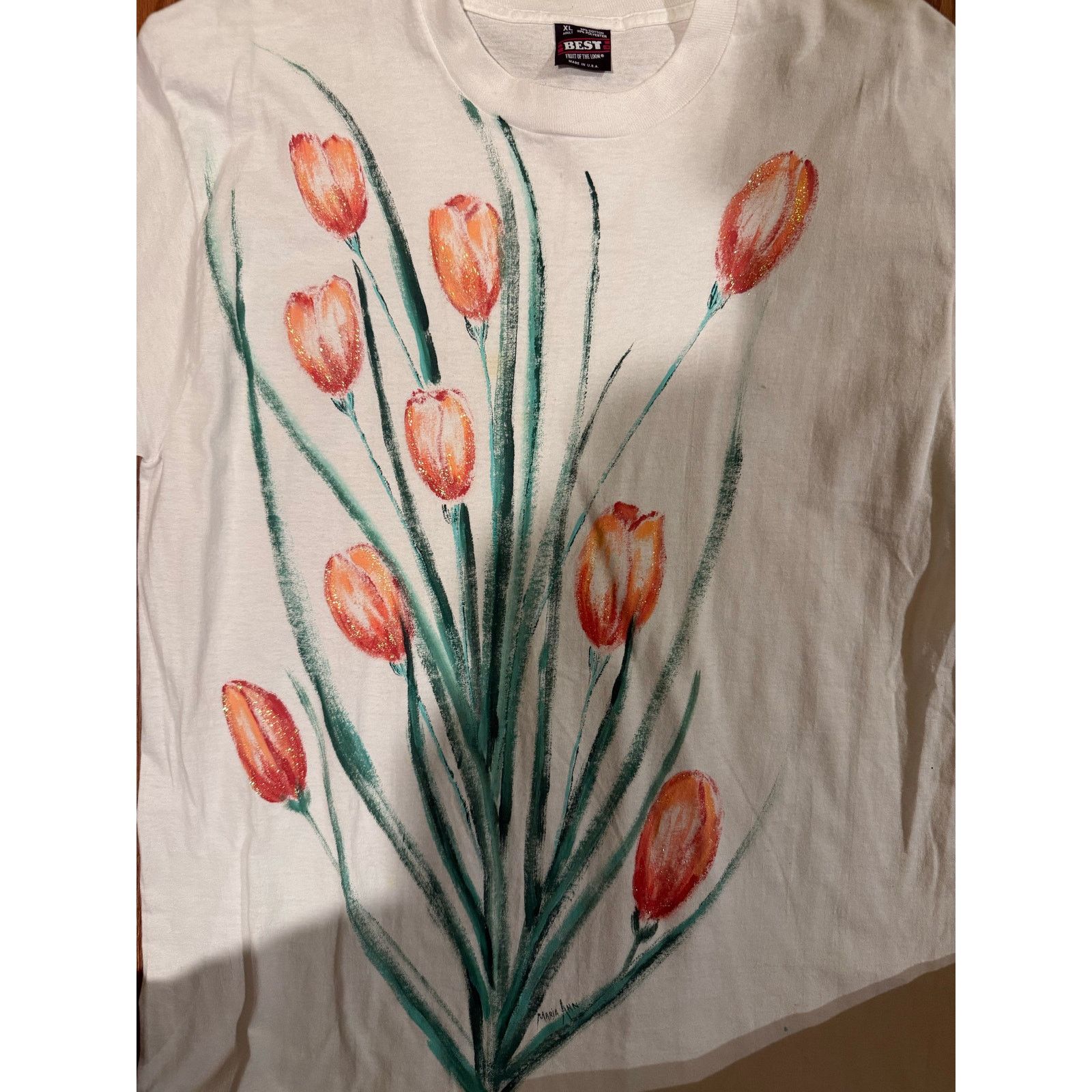 Other Vintage Custom Glitter Tulips Size XL Size US XL / EU 56 / 4 - 3 Thumbnail