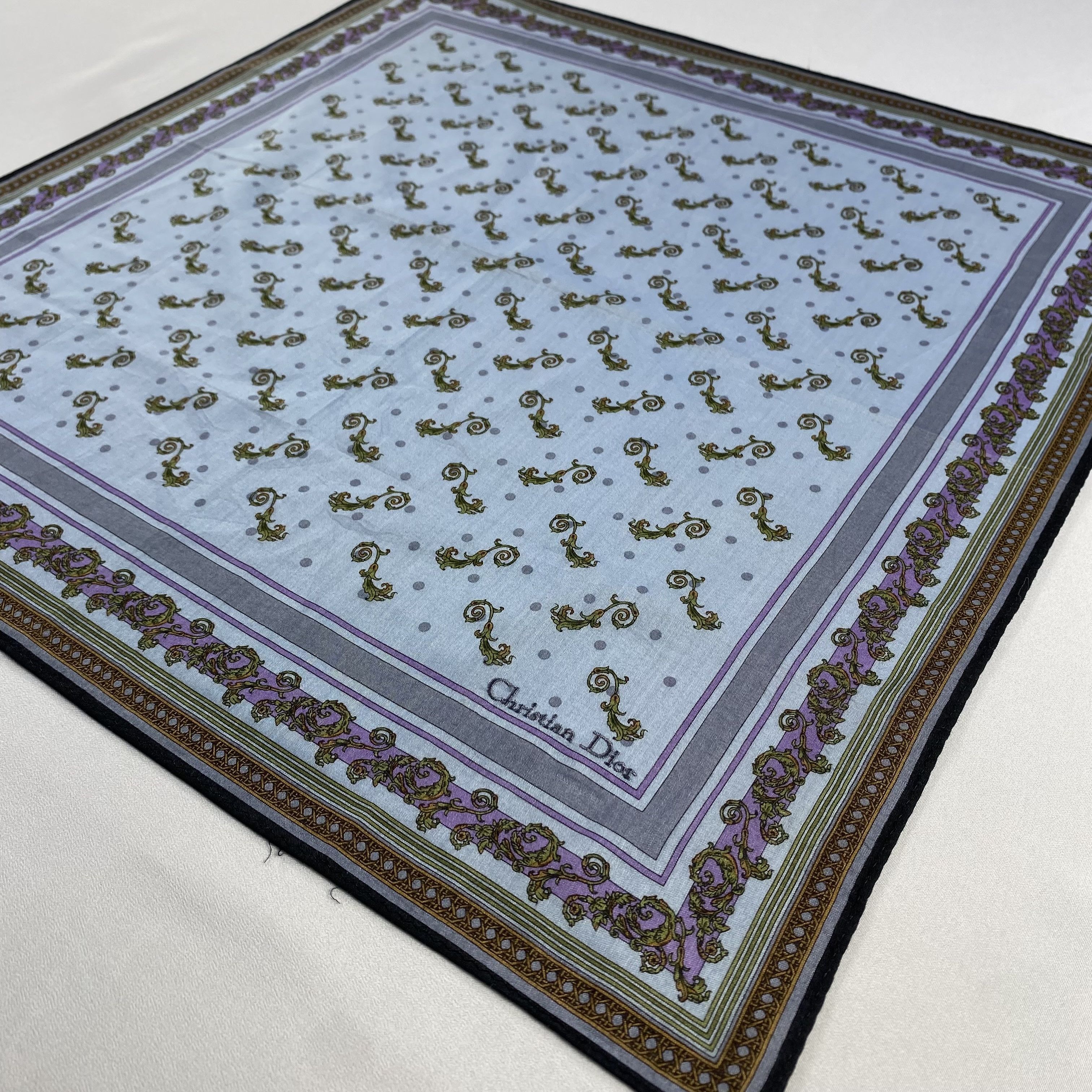 Vintage Christian Dior Monsieur Handkerchief / Neckerchief-P1170 Size ONE SIZE - 2 Thumbnail