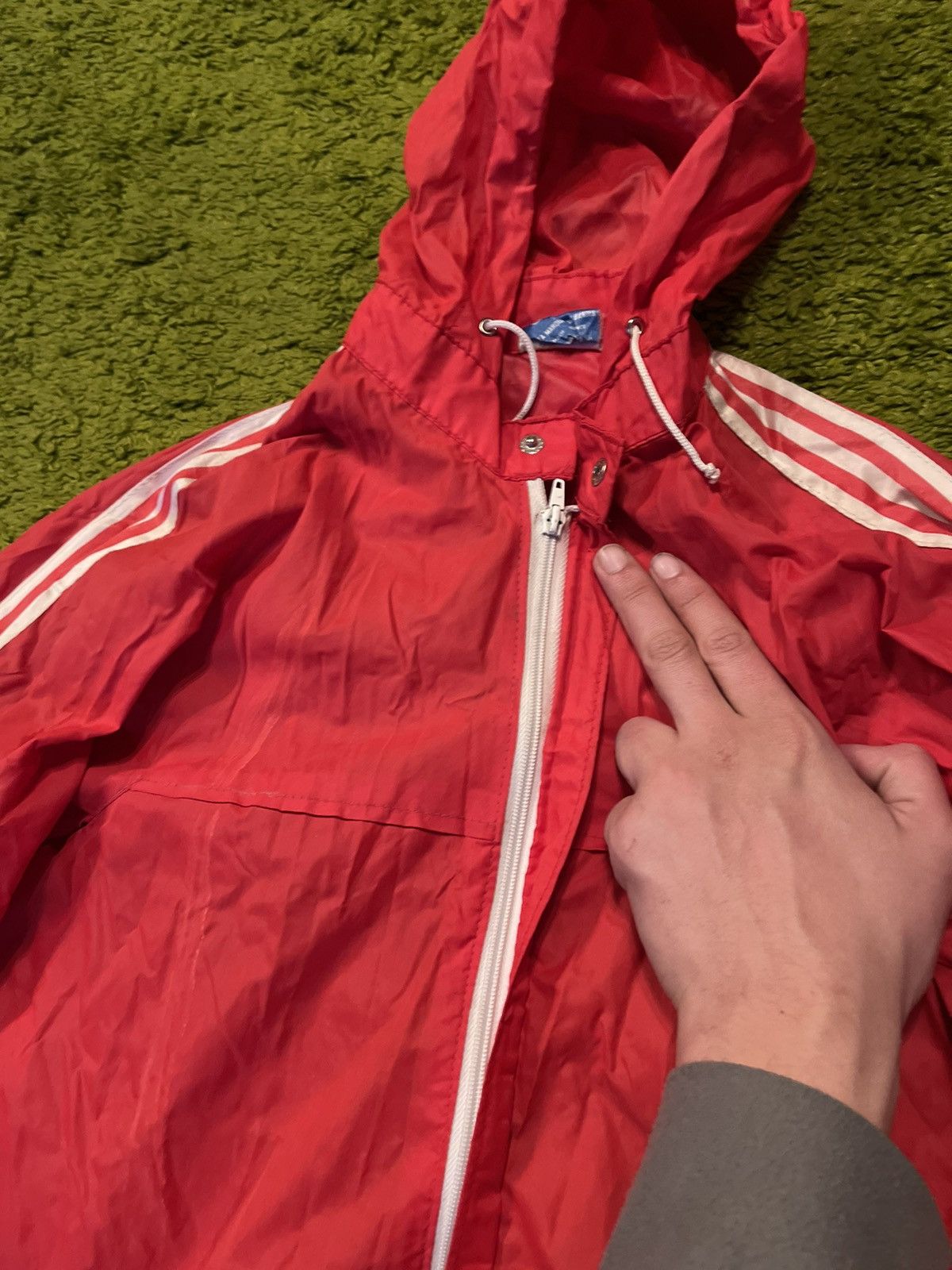 Adidas Adidas 1980s vintage light nylon jacket made in France Size US M / EU 48-50 / 2 - 4 Thumbnail