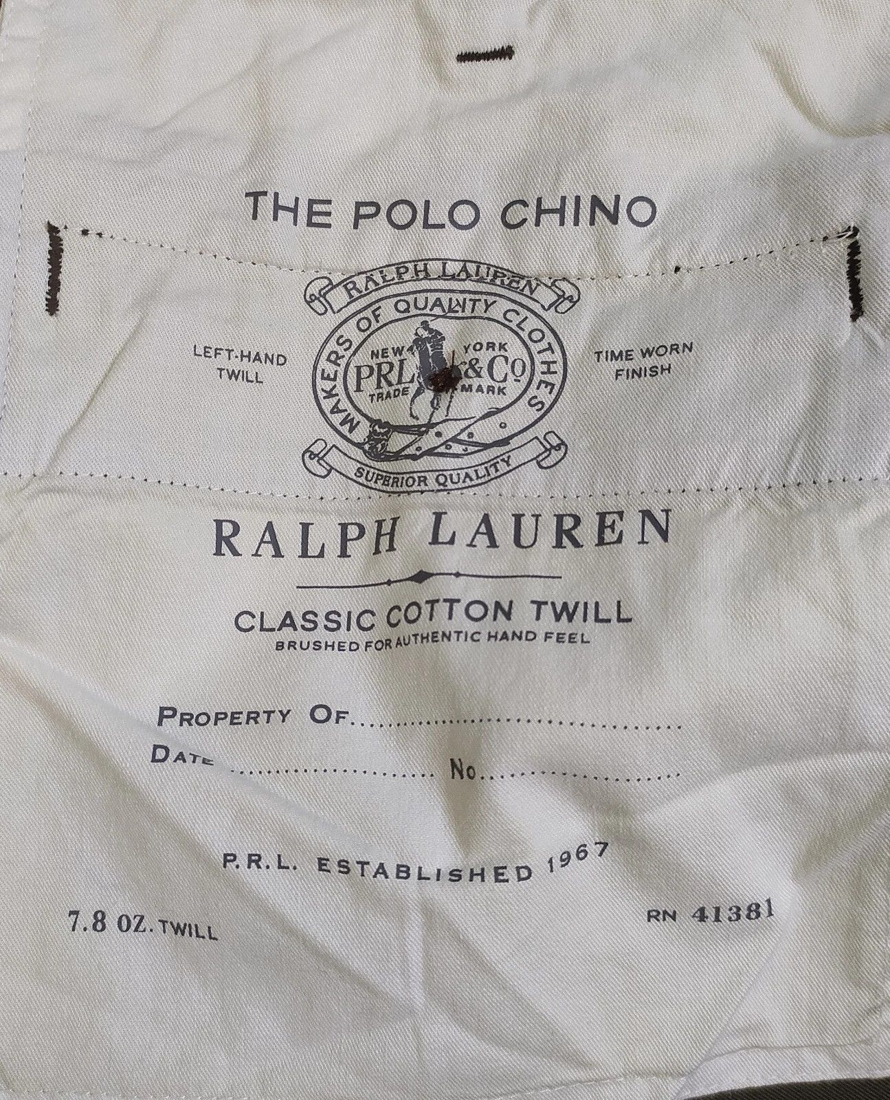 Polo Ralph Lauren Polo Ralph Lauren Classic Fit Chino Pant ATP 0117 Size US 38 / EU 54 - 7 Thumbnail
