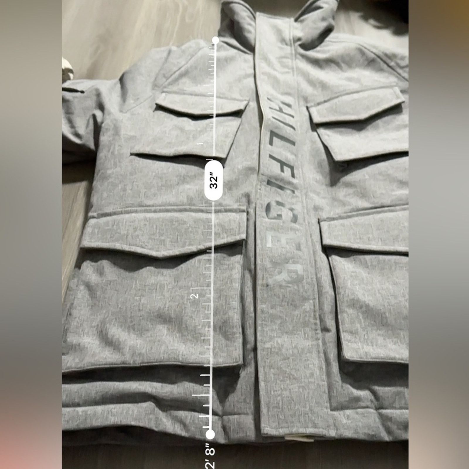 Tommy Hilfiger Tommy Hilfiger Men's Gray TH Storm Field Down Jacket Size L Size US L / EU 52-54 / 3 - 14 Thumbnail