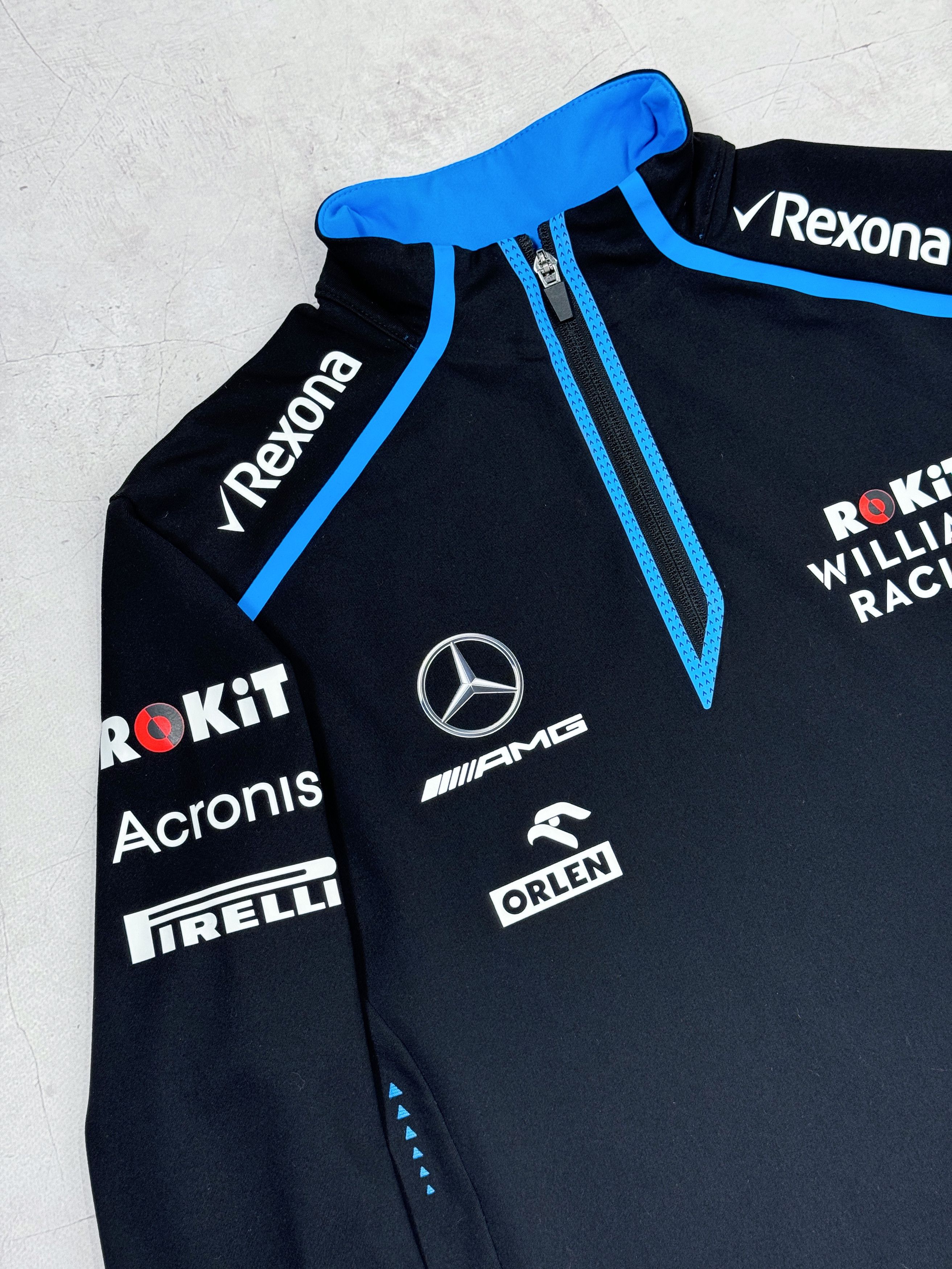 Formula 1 Williams Racing Rokit 1/4 zip Sweatshirt F1 2019 Rexona Size US S / EU 44-46 / 1 - 6 Thumbnail