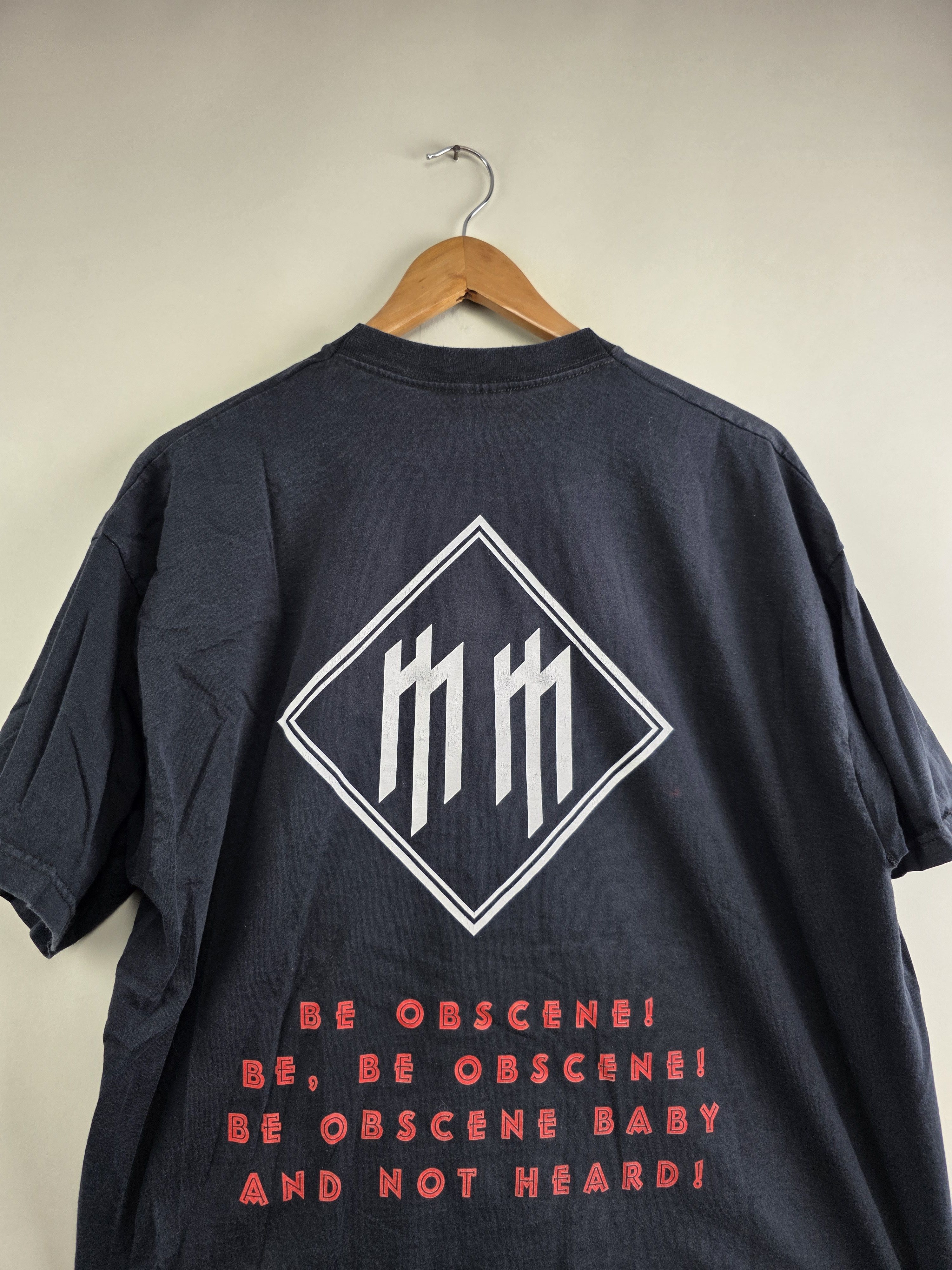 Band Tees × Marilyn Manson × Vintage 2003 Marilyn Manson Mobscene XL 23" 29" Size US XL / EU 56 / 4 - 7 Thumbnail