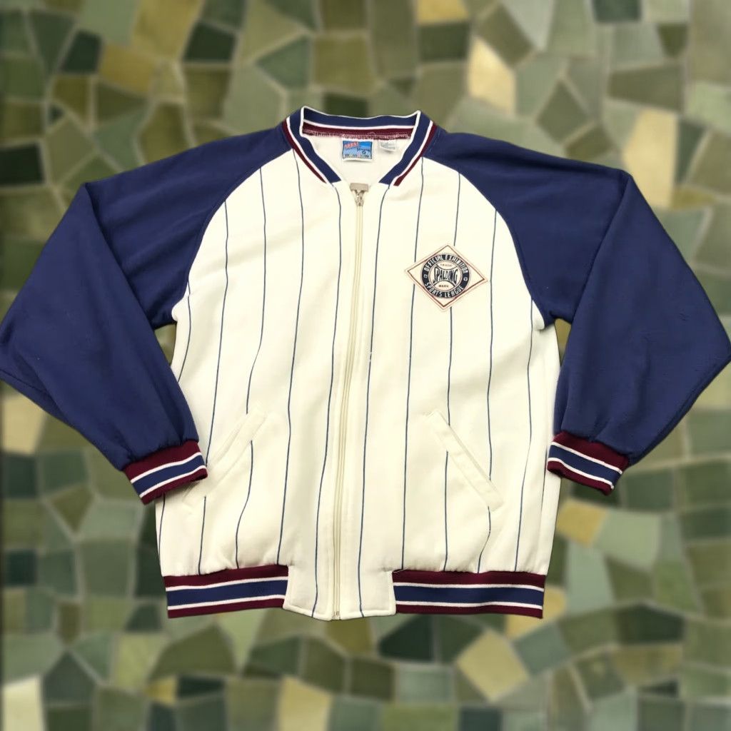 Spalding VINTAGE Spalding Sweatshirt Mens Baseball Jersey Style Full Zip Small White 90s Sports Size US S / EU 44-46 / 1 - 1 Thumbnail