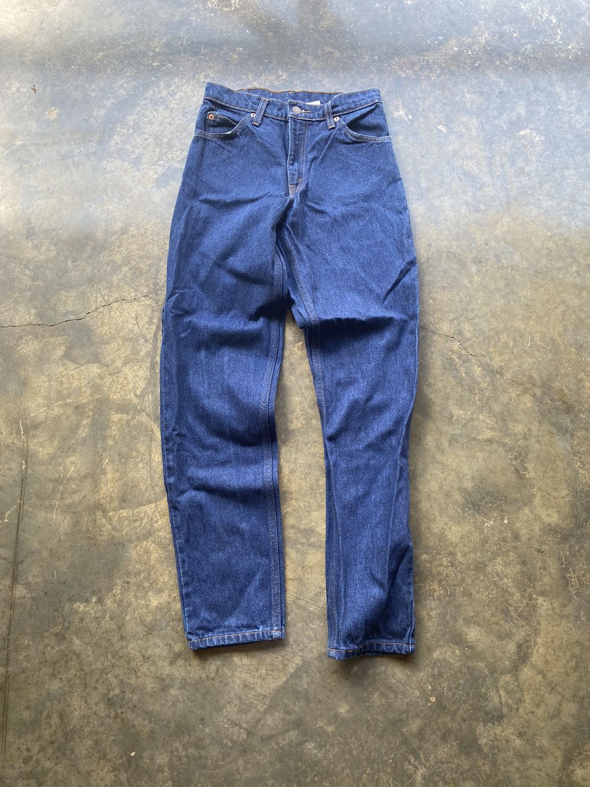 Levi's Vintage 90’s Dark Wash Levis Orange Tab Blue Jeans 28x32 Size US 28 / EU 44 - 3 Thumbnail