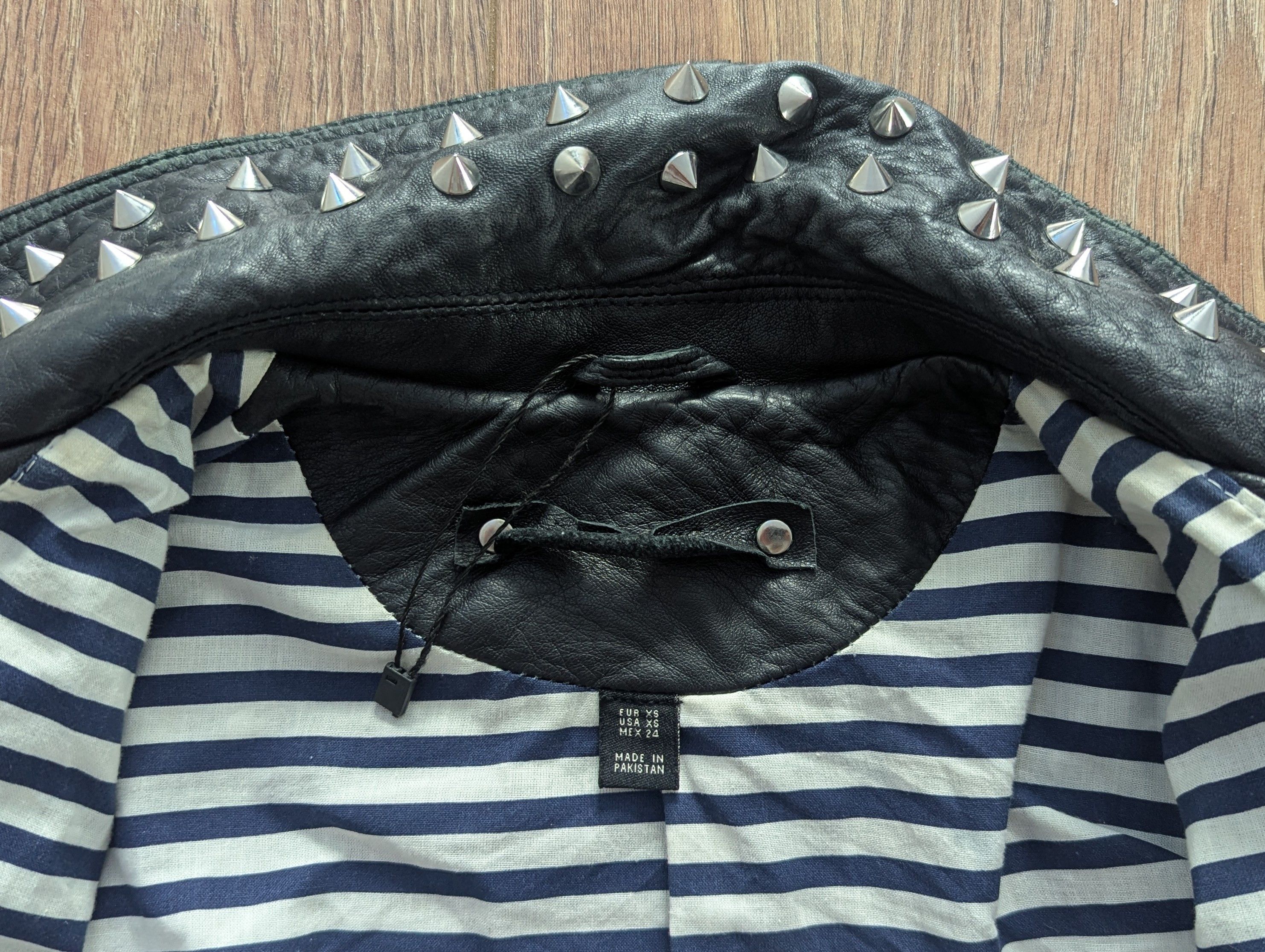 Zara Zara Studded cMotorcycle Biker Jacket Sailor Patches Size XS / US 0-2 / IT 36-38 - 17 Thumbnail