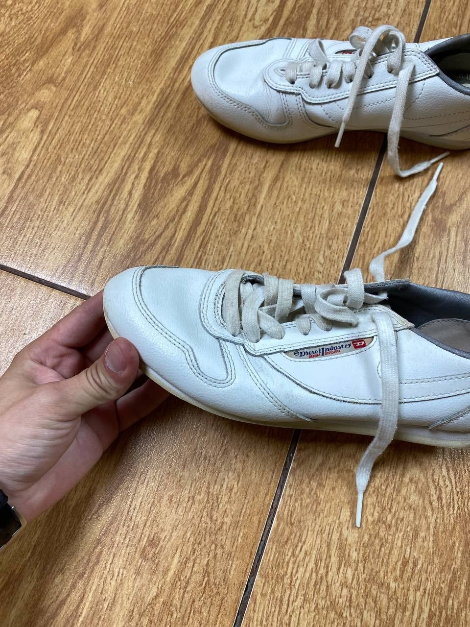 Diesel Low-Top Sneakers Diesel Vintage white Streetwear Y2K Size US 5 / EU 37 - 4 Thumbnail