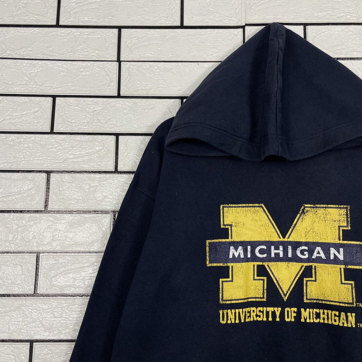 Japanese Brand University Of Michigan Pullover Hoodie Size US M / EU 48-50 / 2 - 6 Thumbnail