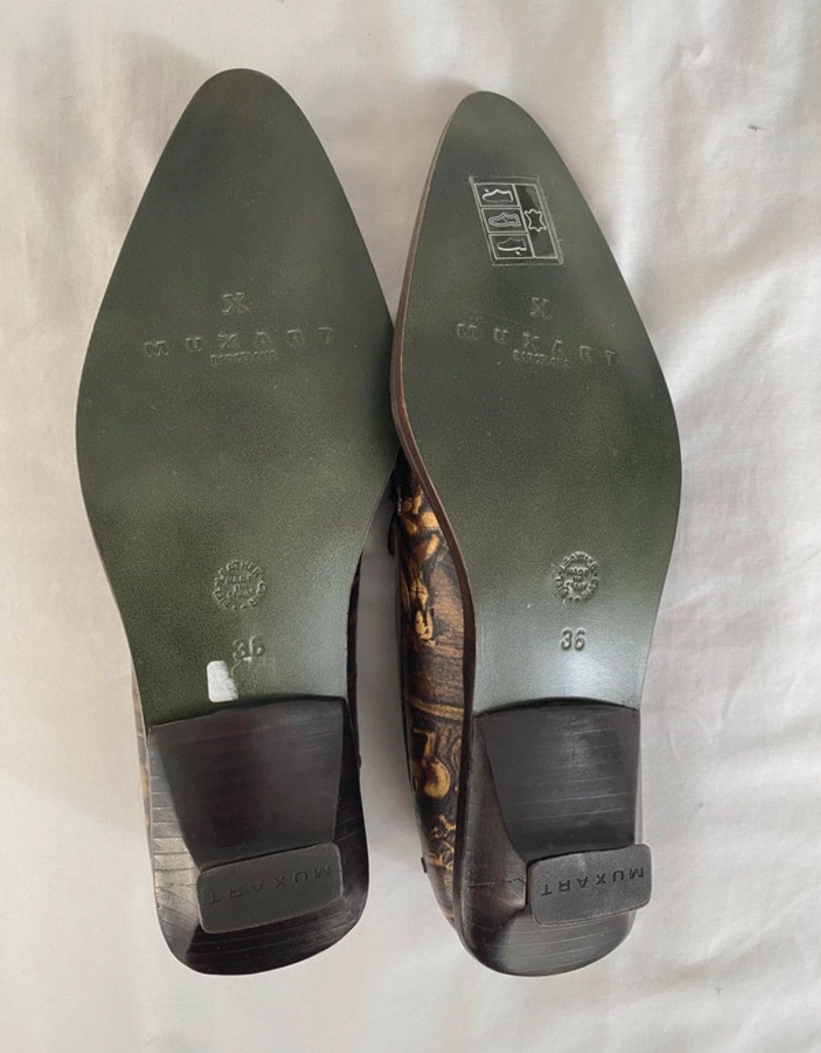 Other Muxart Barcelona Alligator texture genuine leather loafers Size US 6 / IT 36 - 5 Thumbnail
