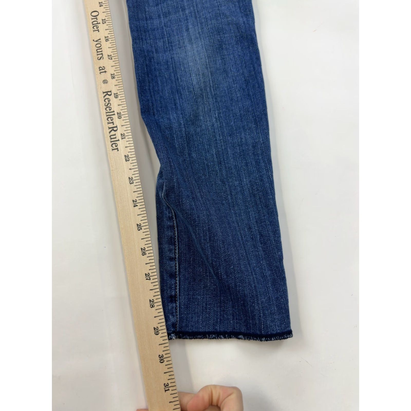 Vintage Current Elliot Jeans Women’s 27 Blue Skinny Slim Denim 5-Pocket Stretch Size 27" / US 4 / IT 40 - 5 Thumbnail