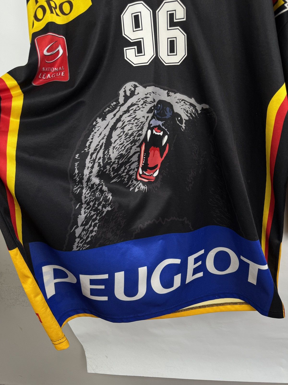 NHL 🇨🇭 2009 SC Bern #96 DUBE Switzerland Hockey Jersey Peugeot Size US L / EU 52-54 / 3 - 6 Thumbnail