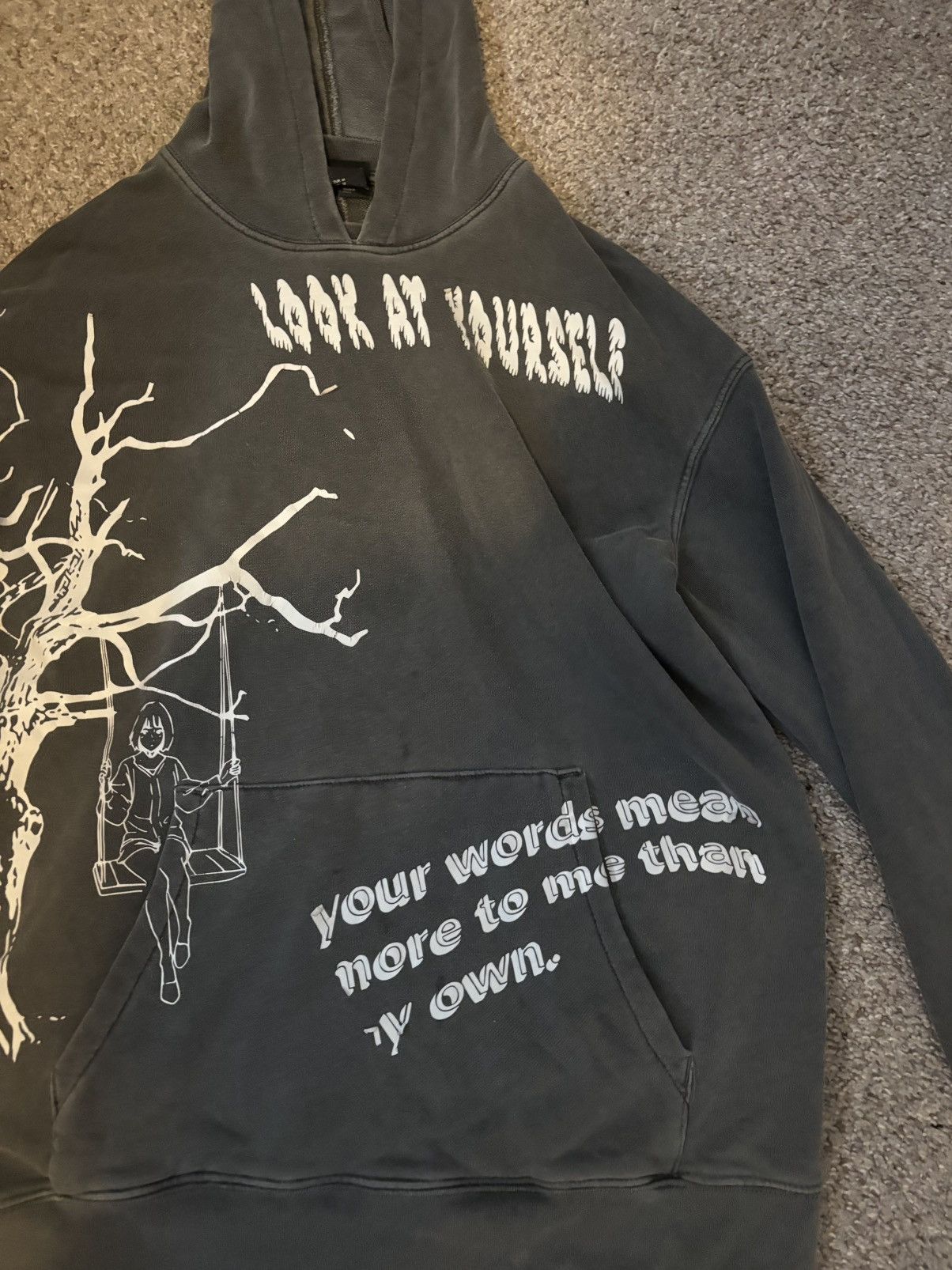 Other Your Words I Cant Look Vintage Hoodie Size US M / EU 48-50 / 2 - 2 Thumbnail