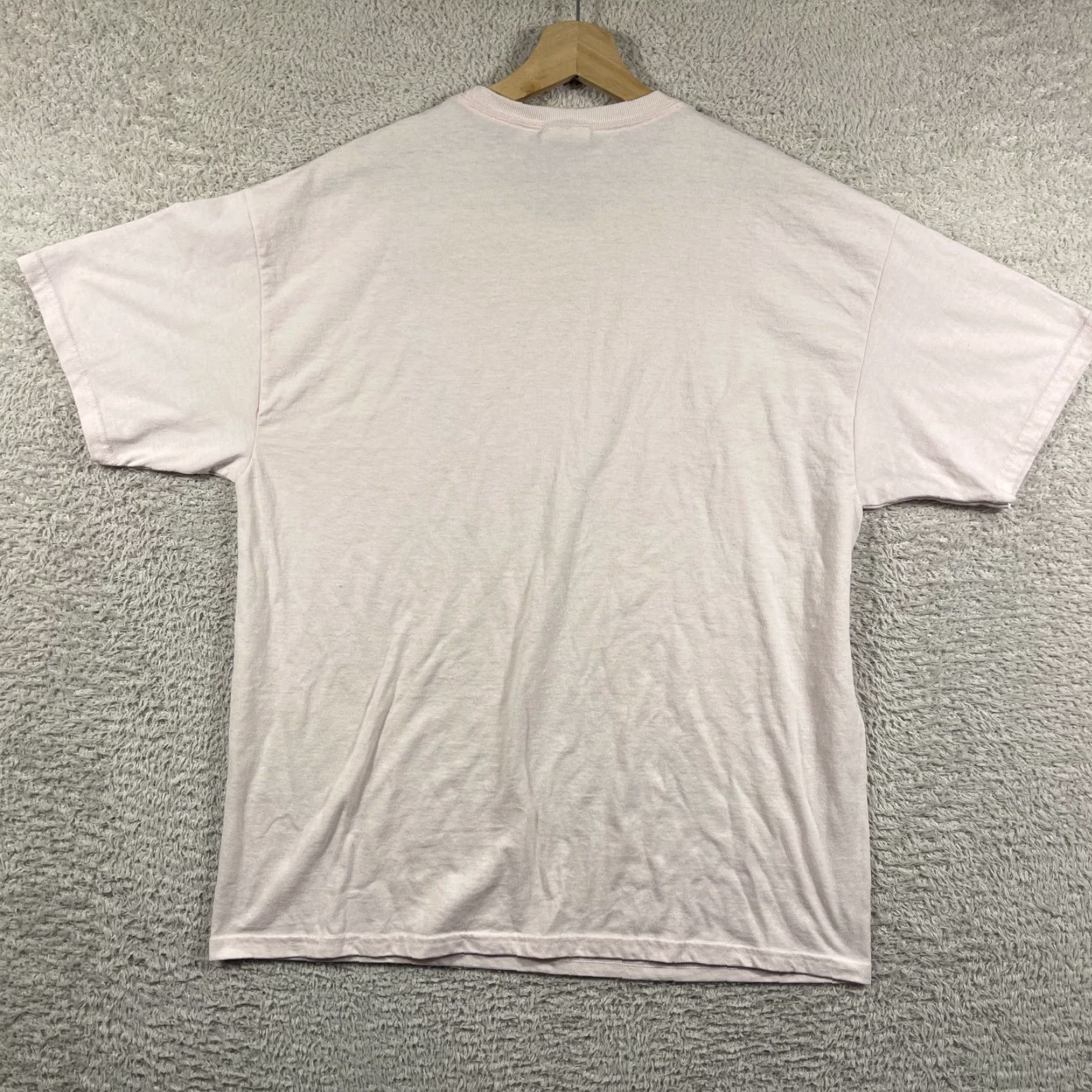 Hanes VINTAGE Hanes T-Shirt Adult Large Pink Heavyweight 50/50 90s Classic Mens Shirt Size US L / EU 52-54 / 3 - 2 Thumbnail
