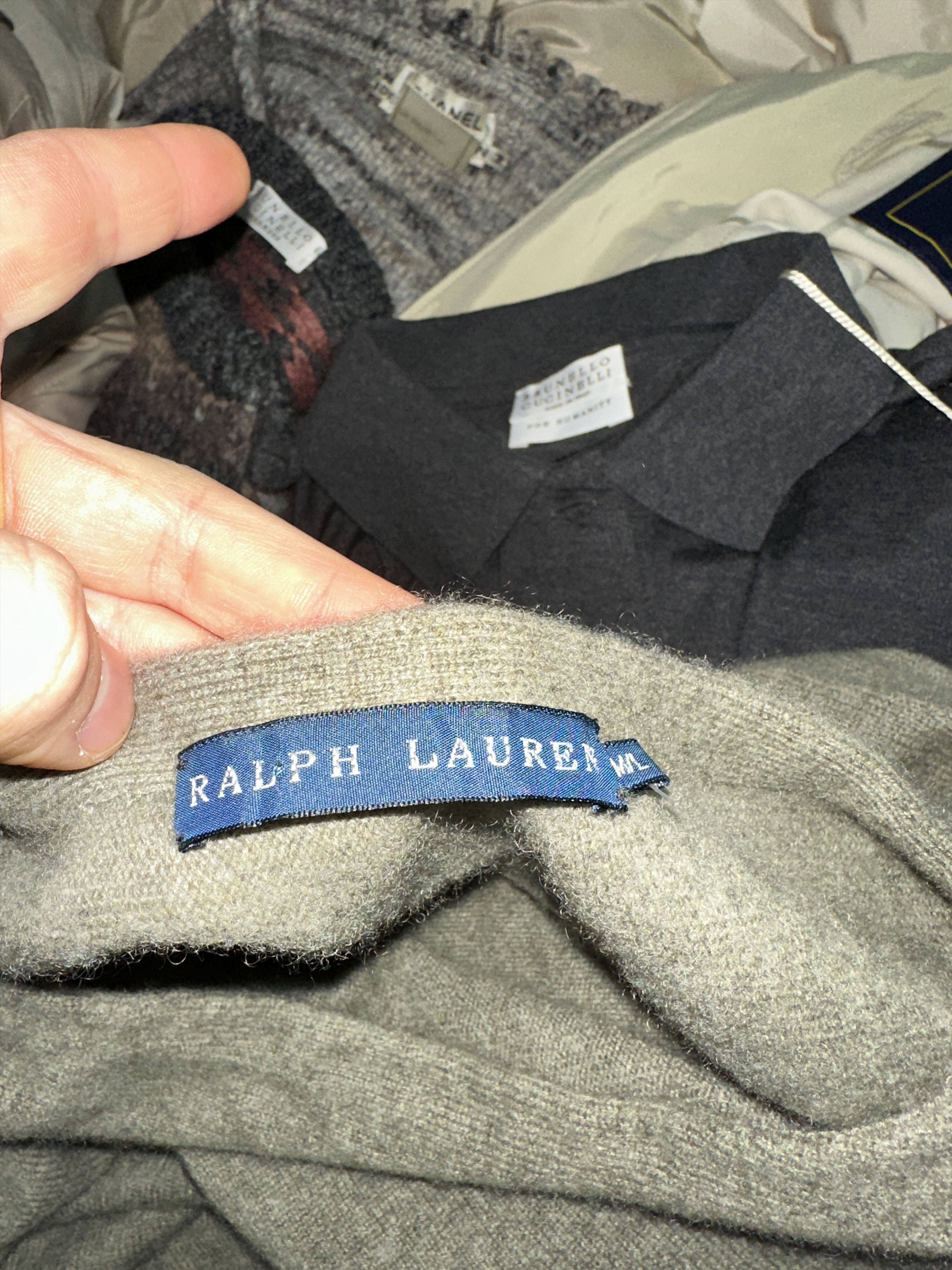 Ralph Lauren Ralph Lauren 100% Cashmere Open-Side Poncho Cardigan Rib ML Size M / US 6-8 / IT 42-44 - 3 Thumbnail