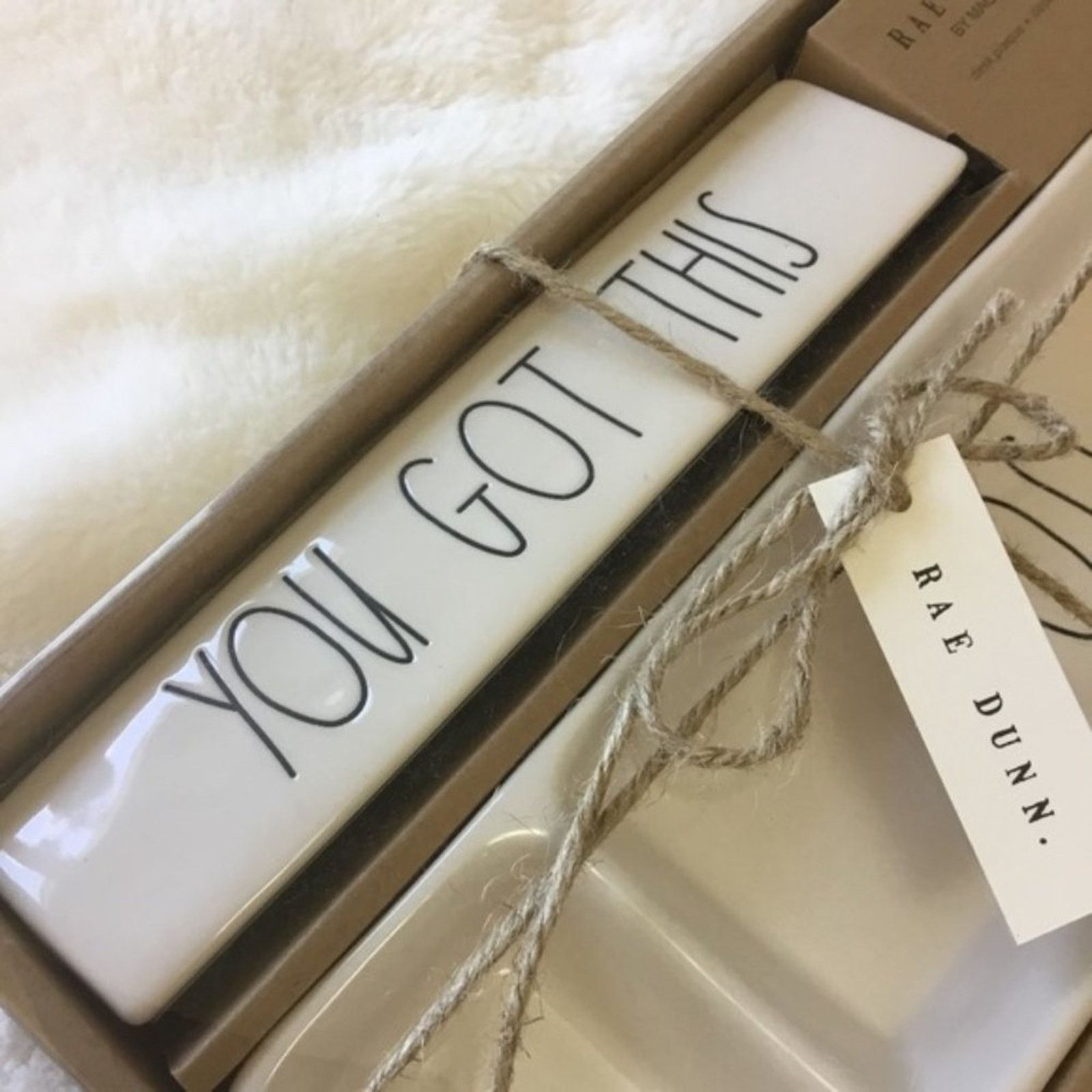 Other Rae Dunn White "YOU GOT THIS" and "BOSS" Desk Set Size ONE SIZE - 6 Thumbnail