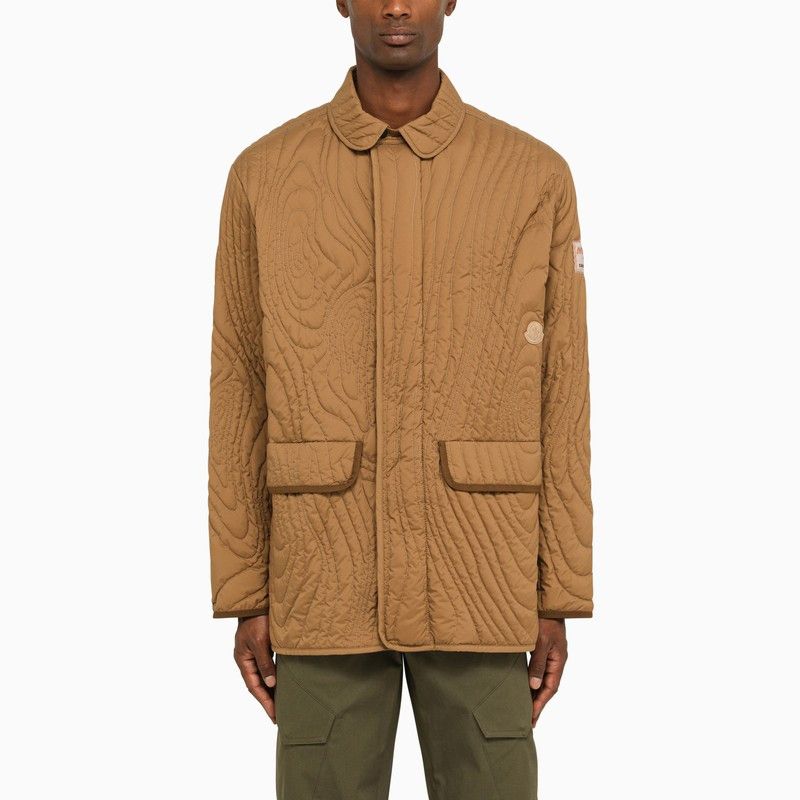 image of Moncler X he Bembury Beige Harter-Heighway Short Down Jacket, Men's (Size Large)