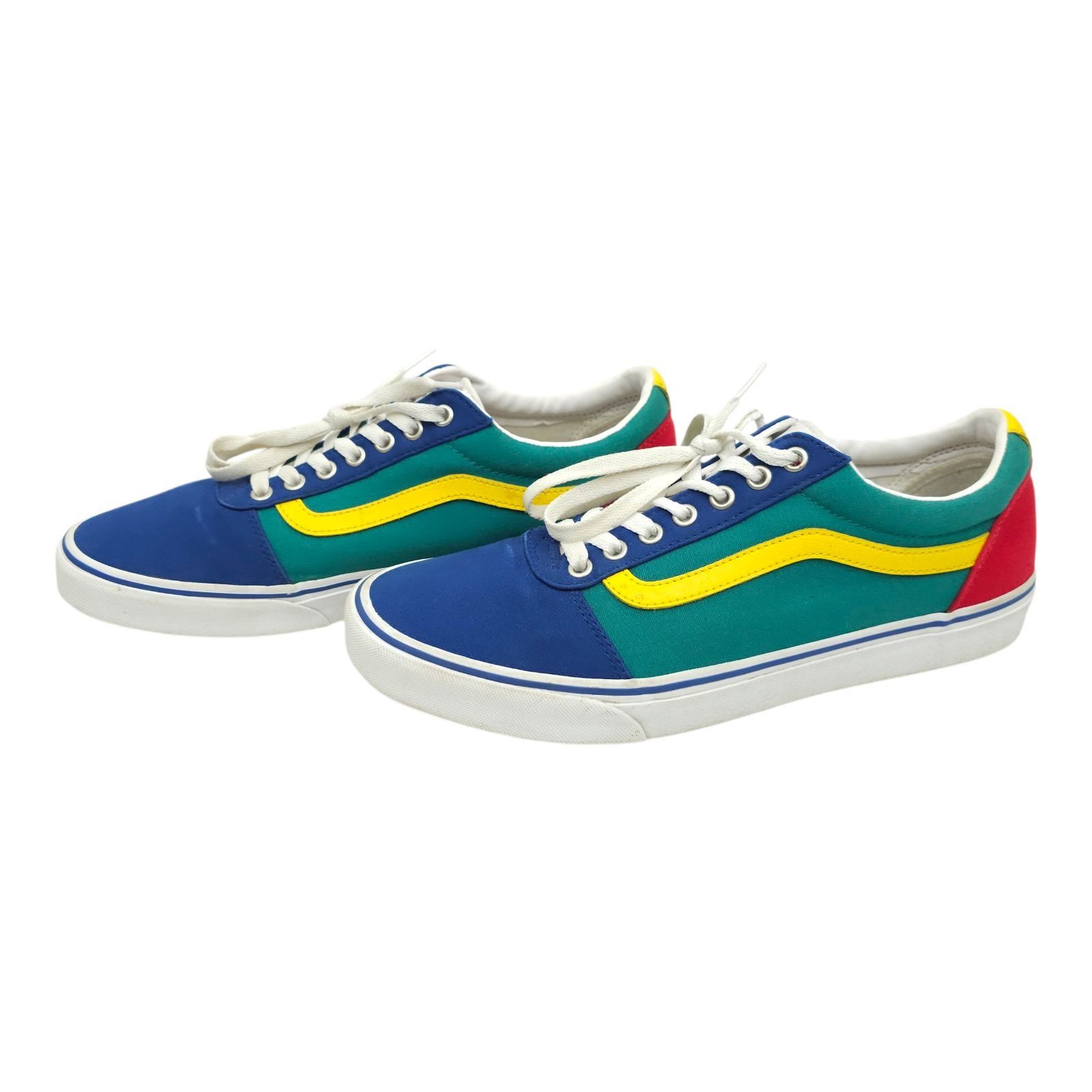 Vans Vans Ward Multi-Color Canvas Sneakers Mens 11 Primary Colors Size US 11 / EU 44 - 2 Thumbnail