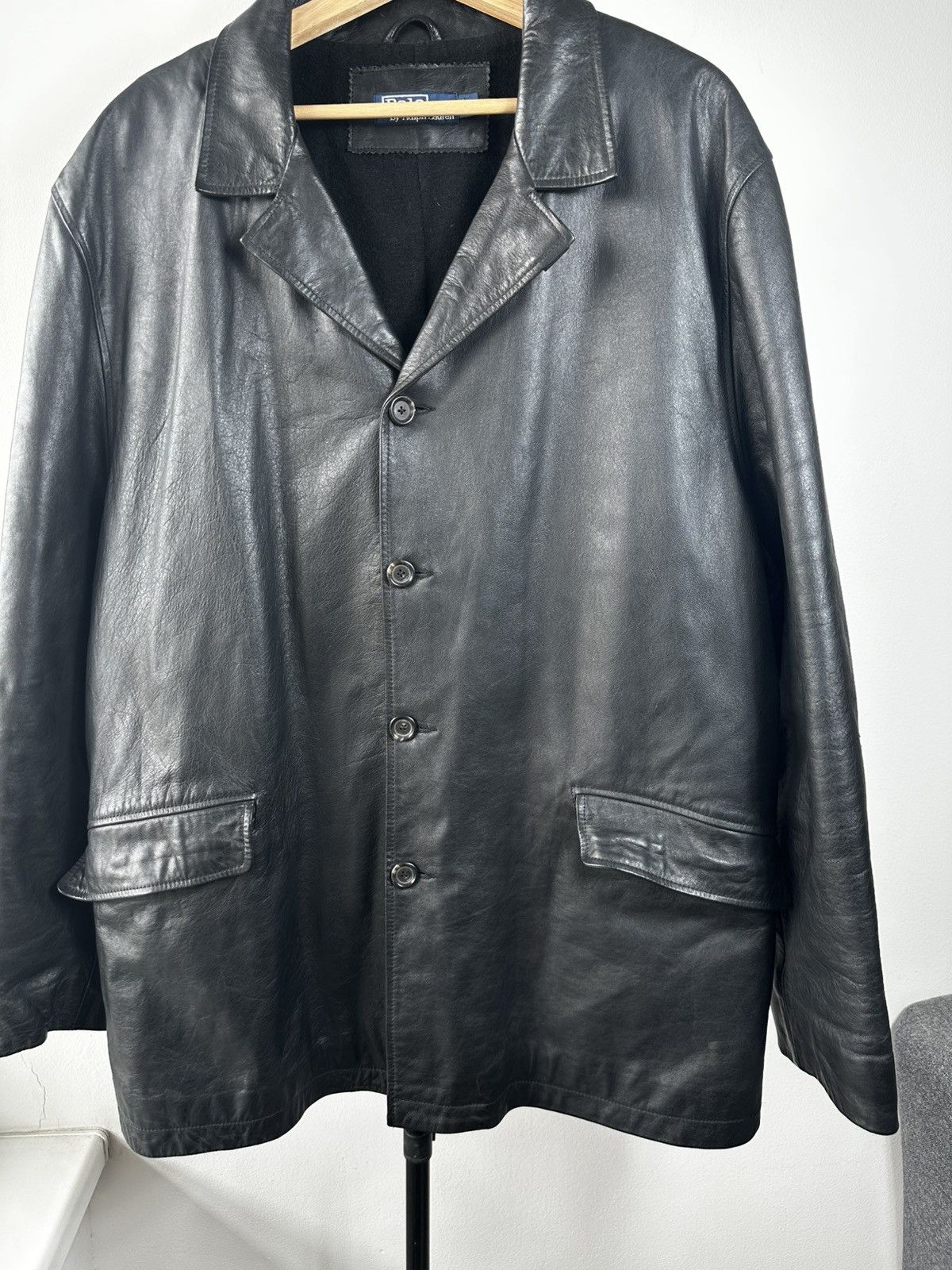 Polo Ralph Lauren Polo Ralph Lauren Vintage Genuine Leather Car Coat Jacket XL Size US XL / EU 56 / 4 - 3 Thumbnail