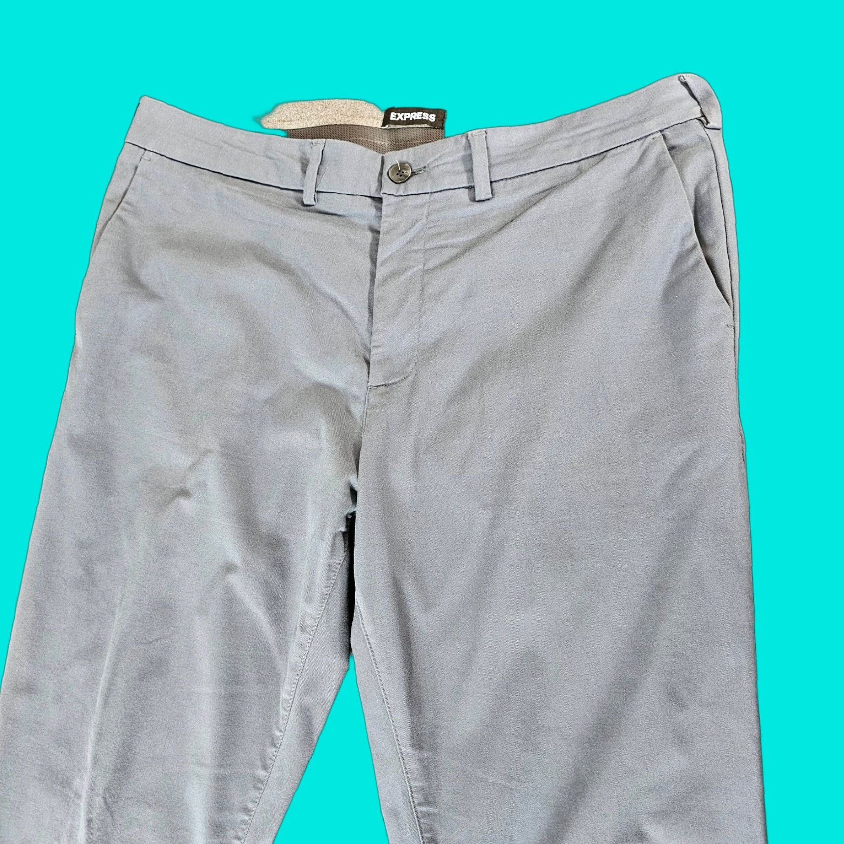 Express Express Slim Stretch 365 Comfort Men's Black Pants 34x32 Casual Chino Size US 34 / EU 50 - 1 Thumbnail