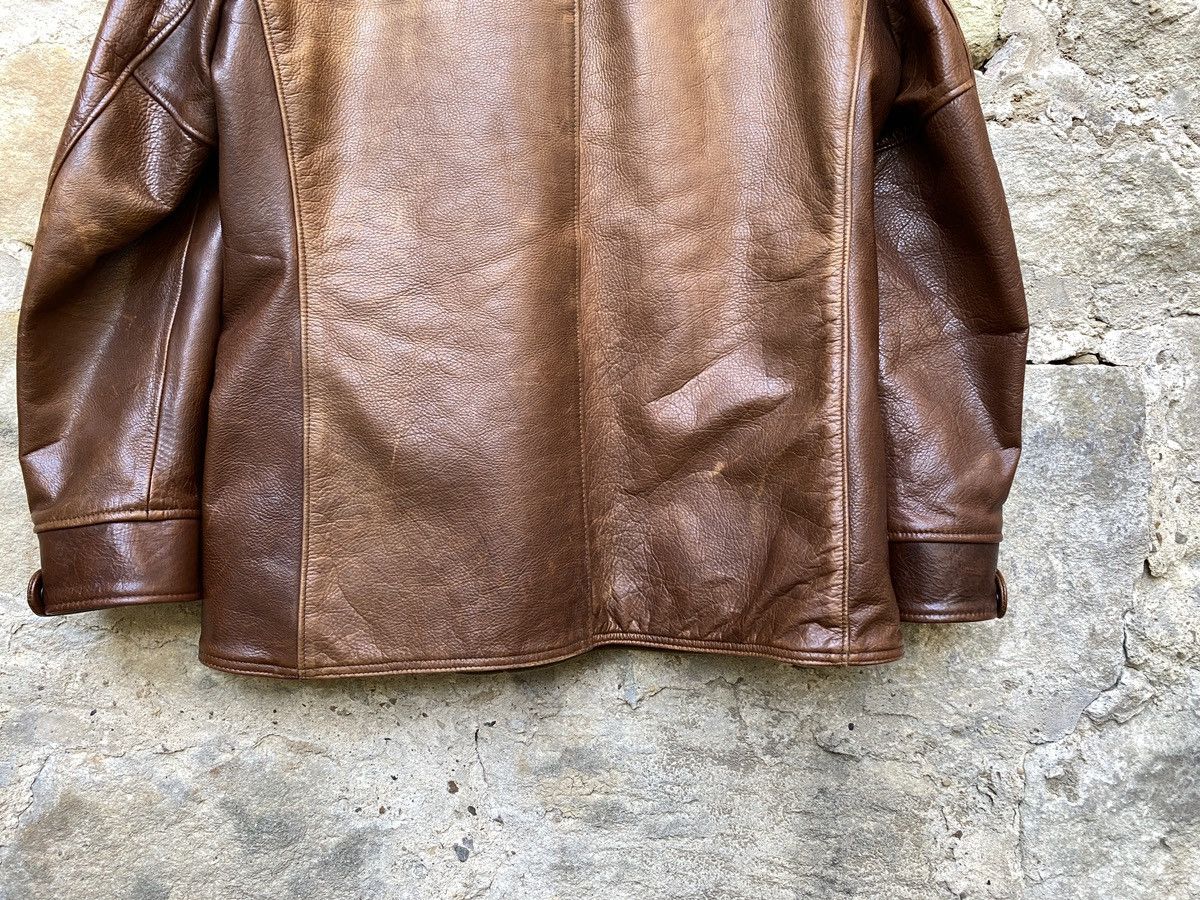 Schott Schott 569 Car Coat Cowhide Leather Jacket Size US L / EU 52-54 / 3 - 12 Thumbnail