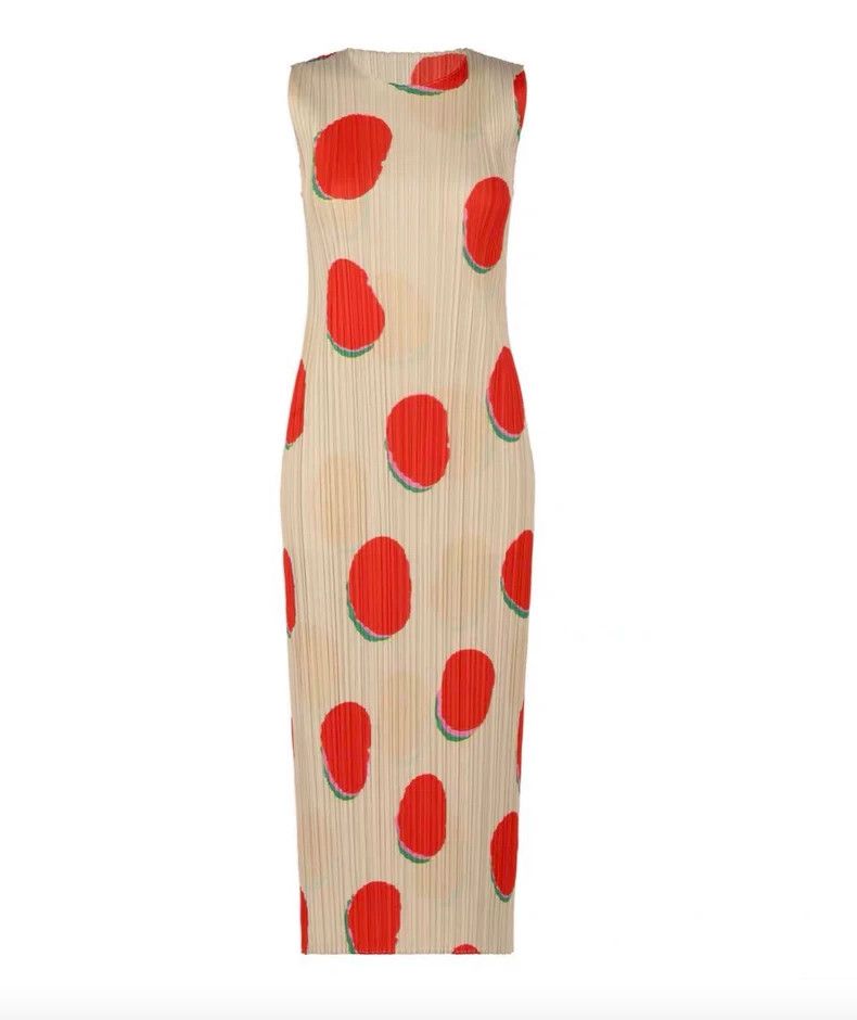 Issey Miyake Issey Miyake A round-neck dress featuring Fukuoka fruits Size L / US 10 / IT 46 - 3 Thumbnail