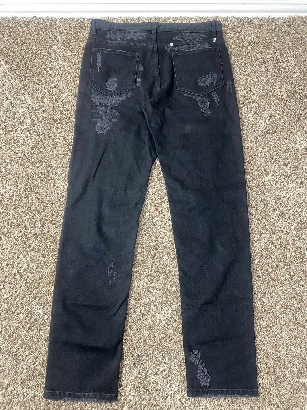 Givenchy Givenchy Matthew Williams Distressed Boro Denim Jeans 35 Size US 33 - 4 Thumbnail