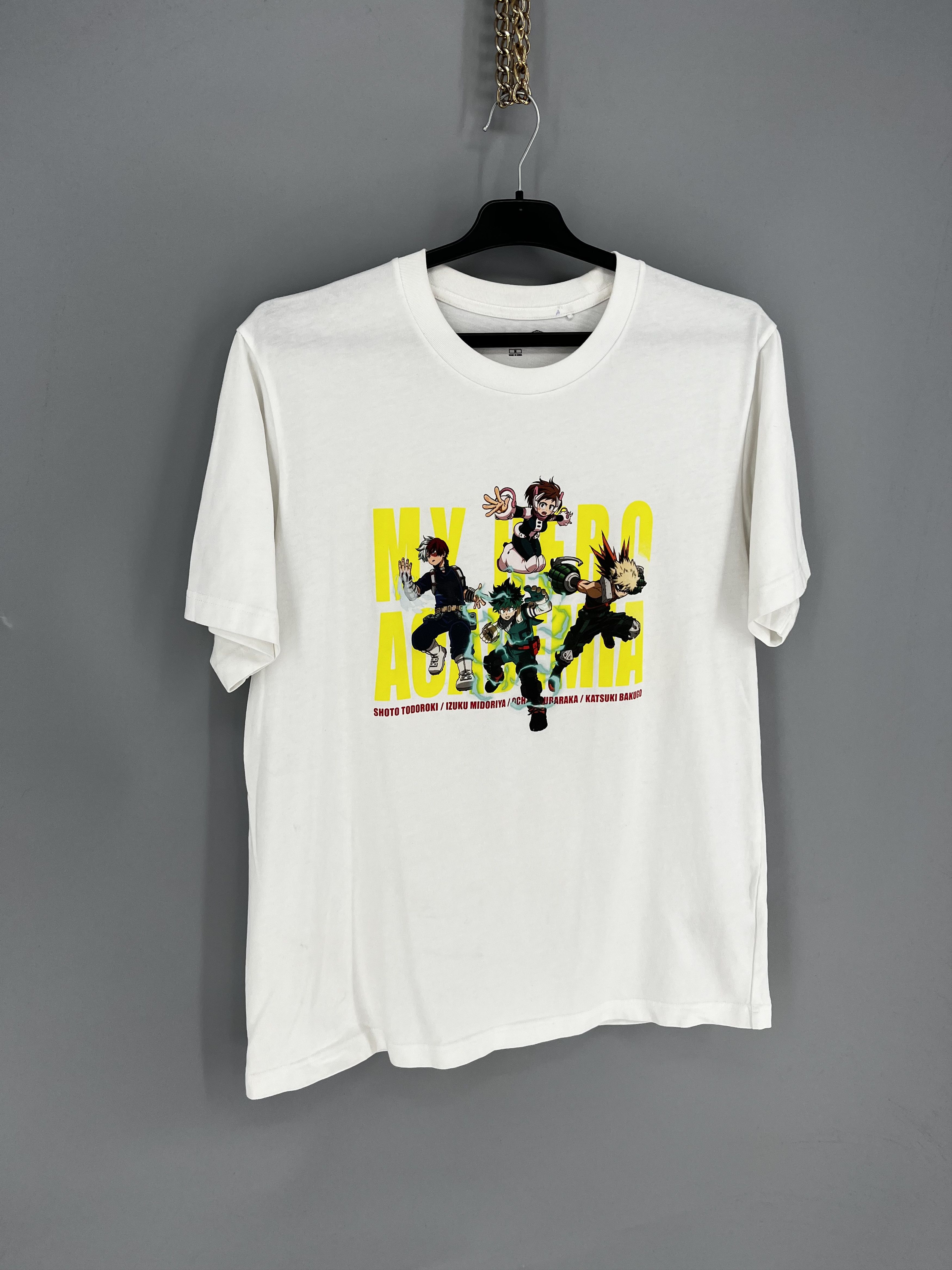 Uniqlo UT Uniqlo My Hero Academia Shirt Adult M White Deku Bakugo Size US M / EU 48-50 / 2 - 2 Thumbnail