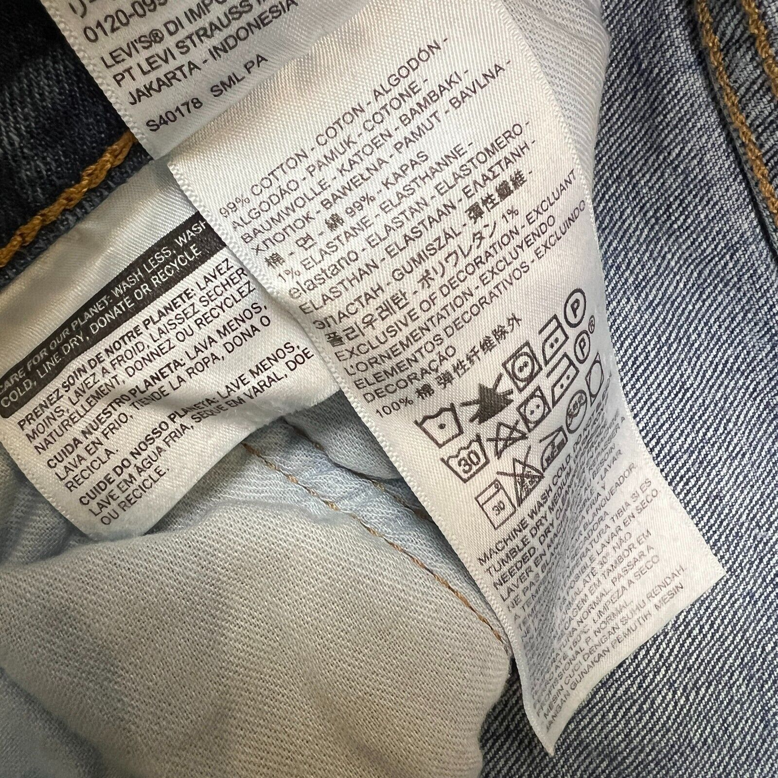 Levi's × Vintage Levi's 514 Jeans 32x32 Blue Straight Fit Faded Denim Pants Size US 32 / EU 48 - 10 Thumbnail